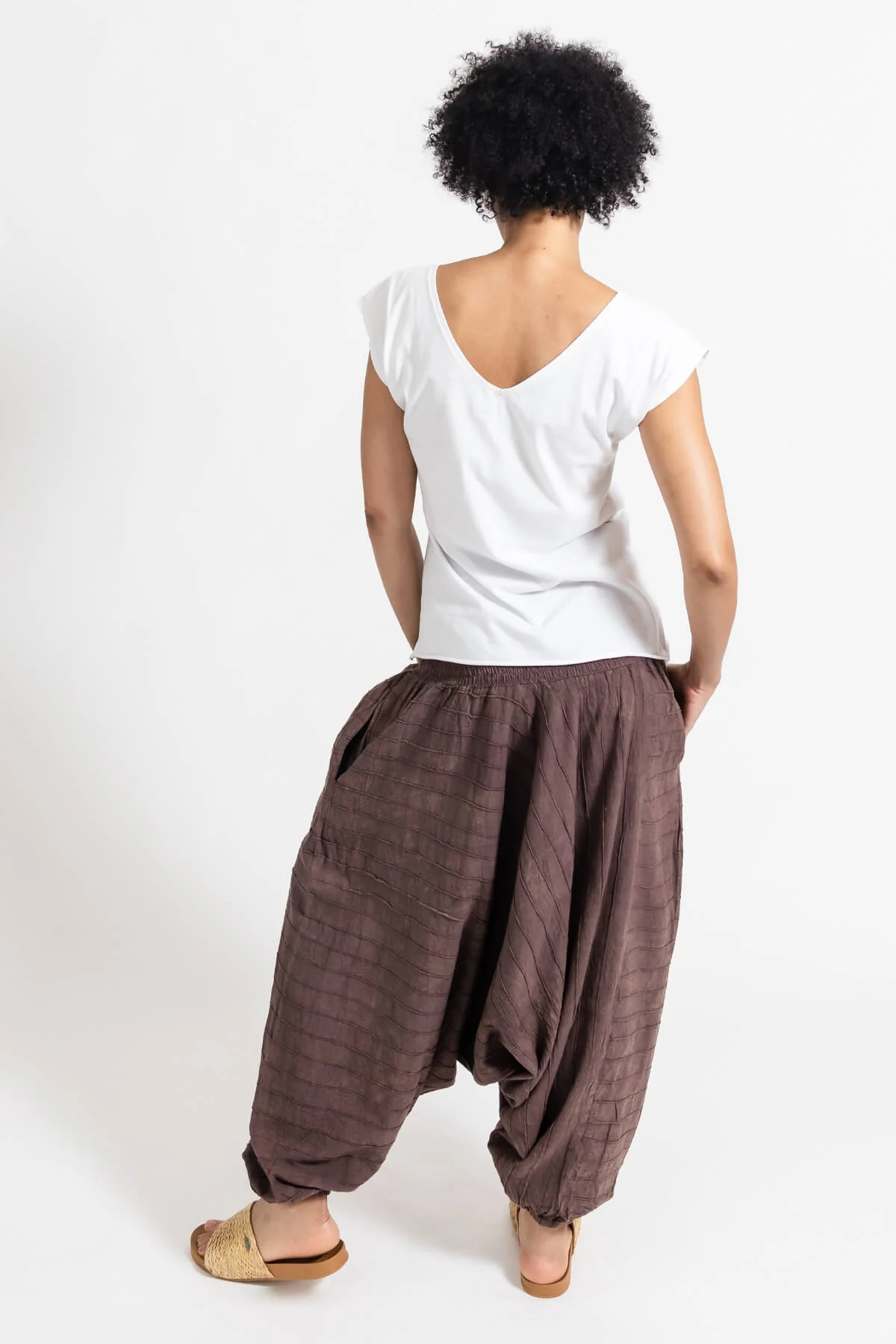 Low Crotch Pants - Pintuck - Image 10