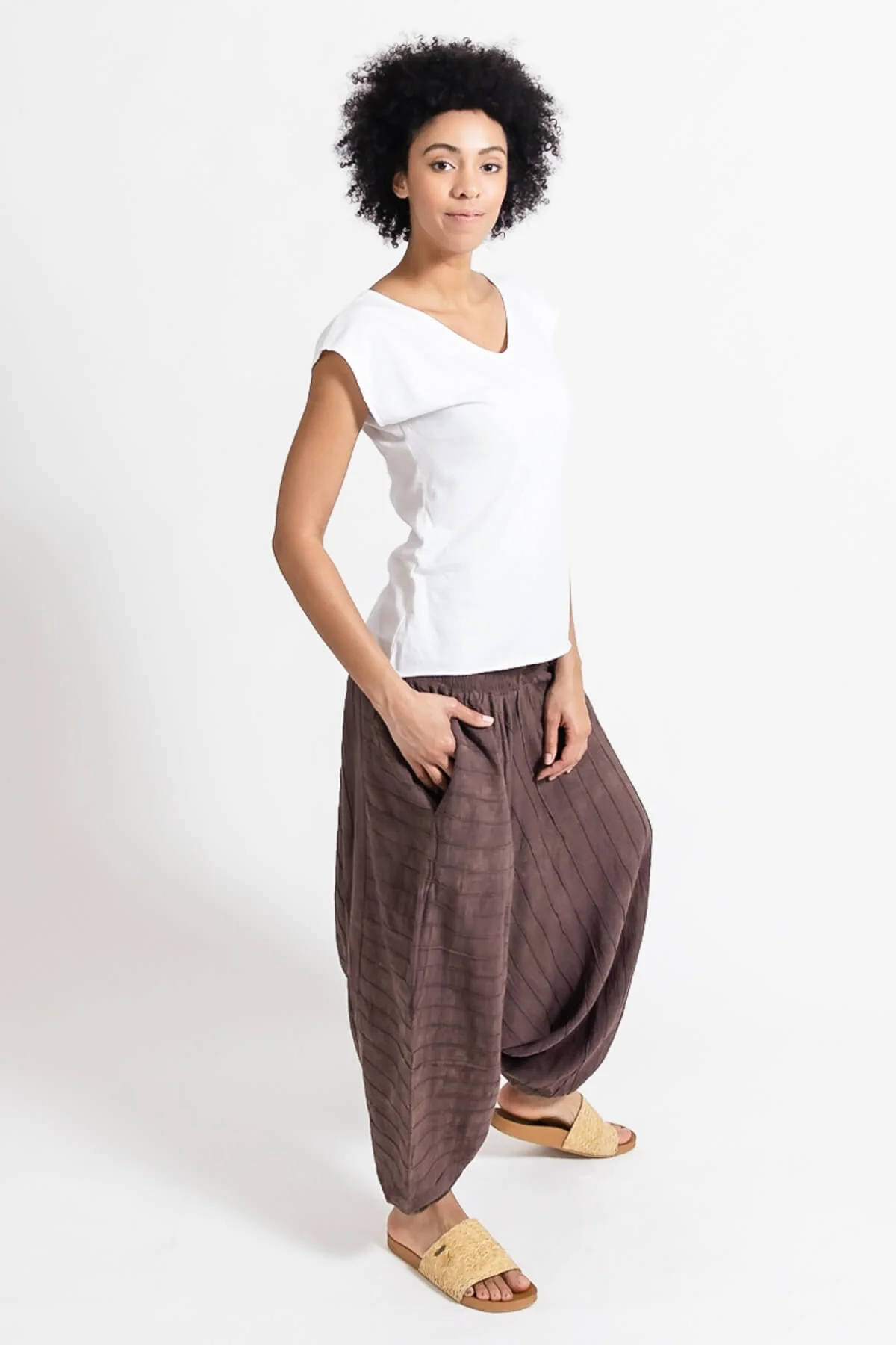 Low Crotch Pants - Pintuck - Image 12