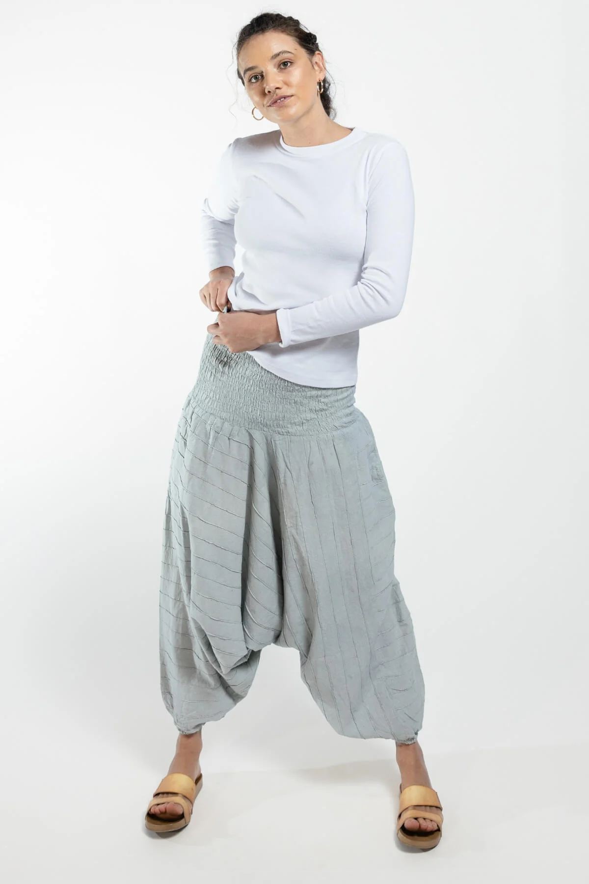 Low Crotch Pants - Pintuck - Image 16