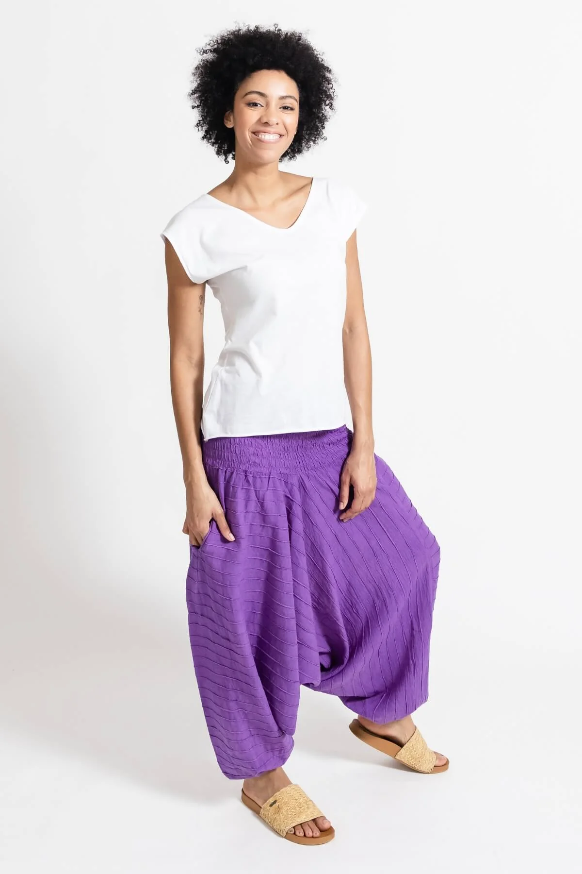 Low Crotch Pants - Pintuck - Image 23
