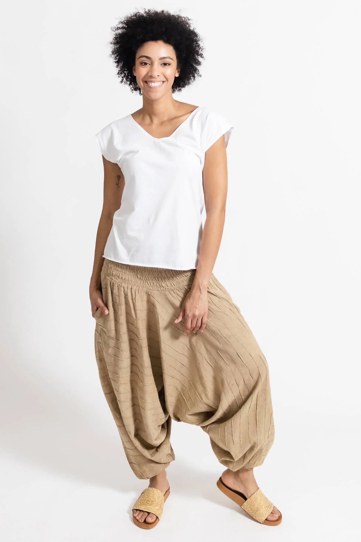 Low Crotch Pants - Pintuck - Image 28