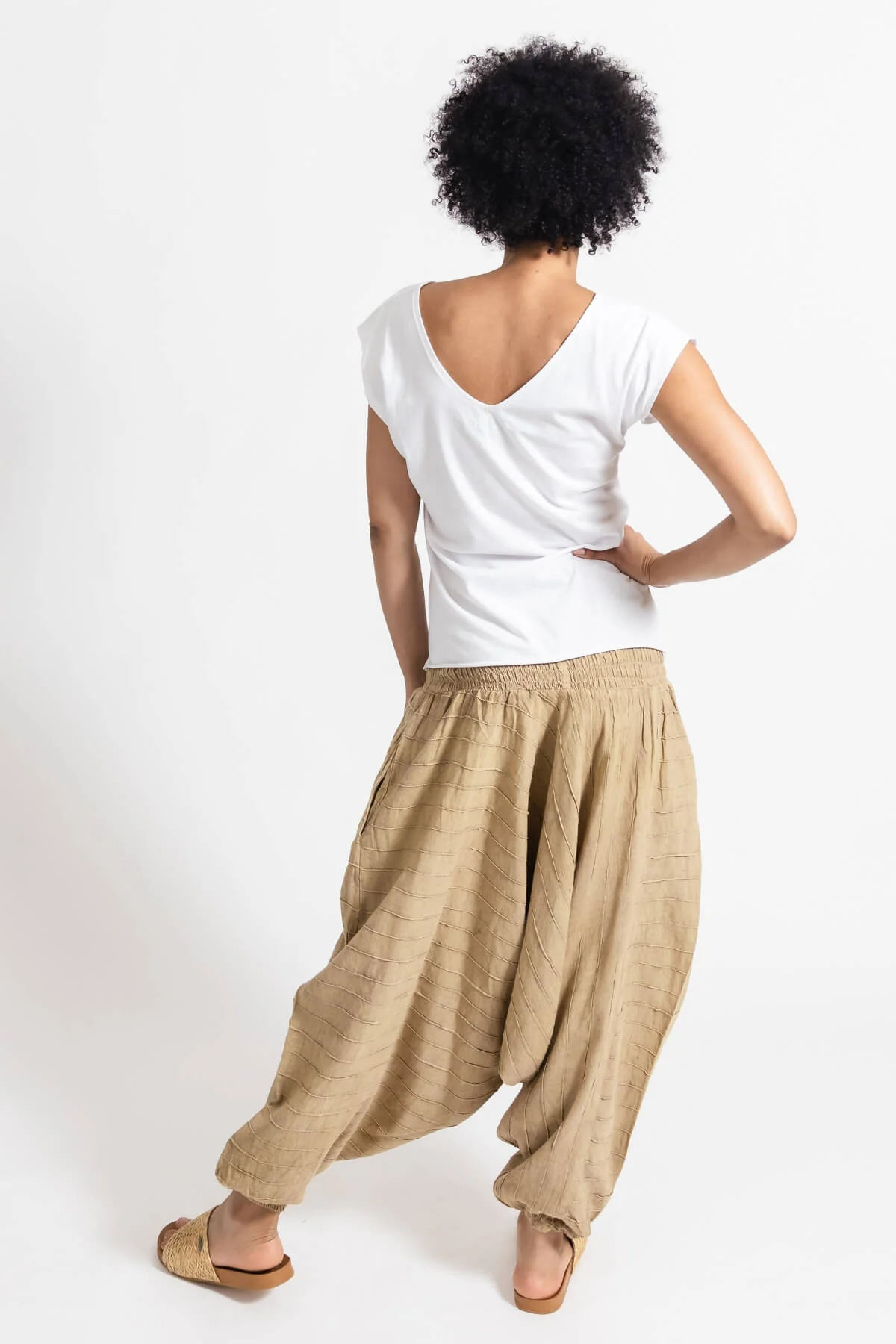 Low Crotch Pants - Pintuck - Image 30
