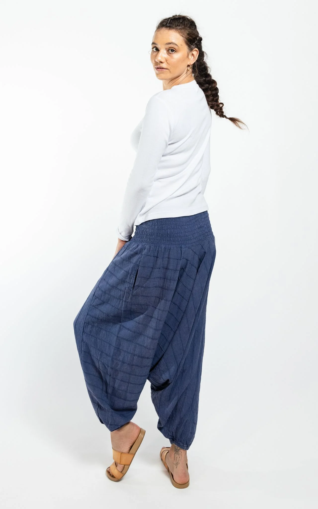 Low Crotch Pants - Pintuck - Image 43