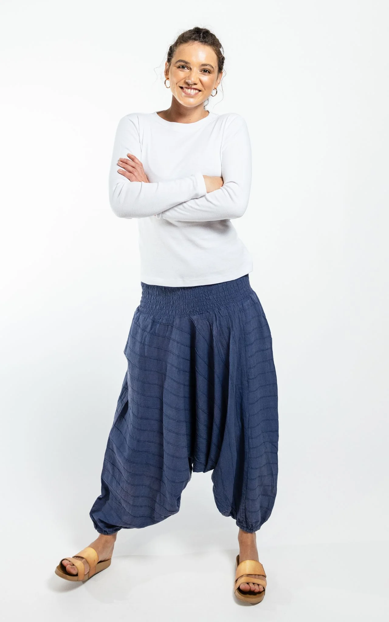 Low Crotch Pants - Pintuck - Image 44