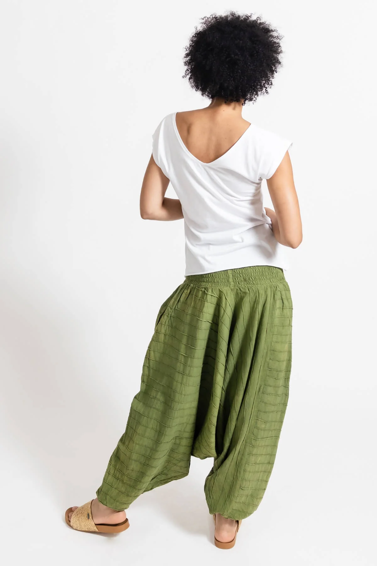 Low Crotch Pants - Pintuck - Image 8