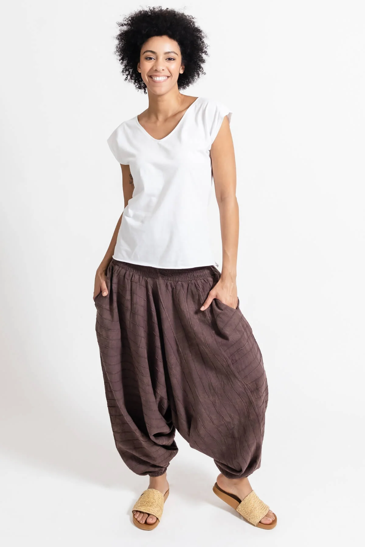 Low Crotch Pants - Pintuck - Image 9