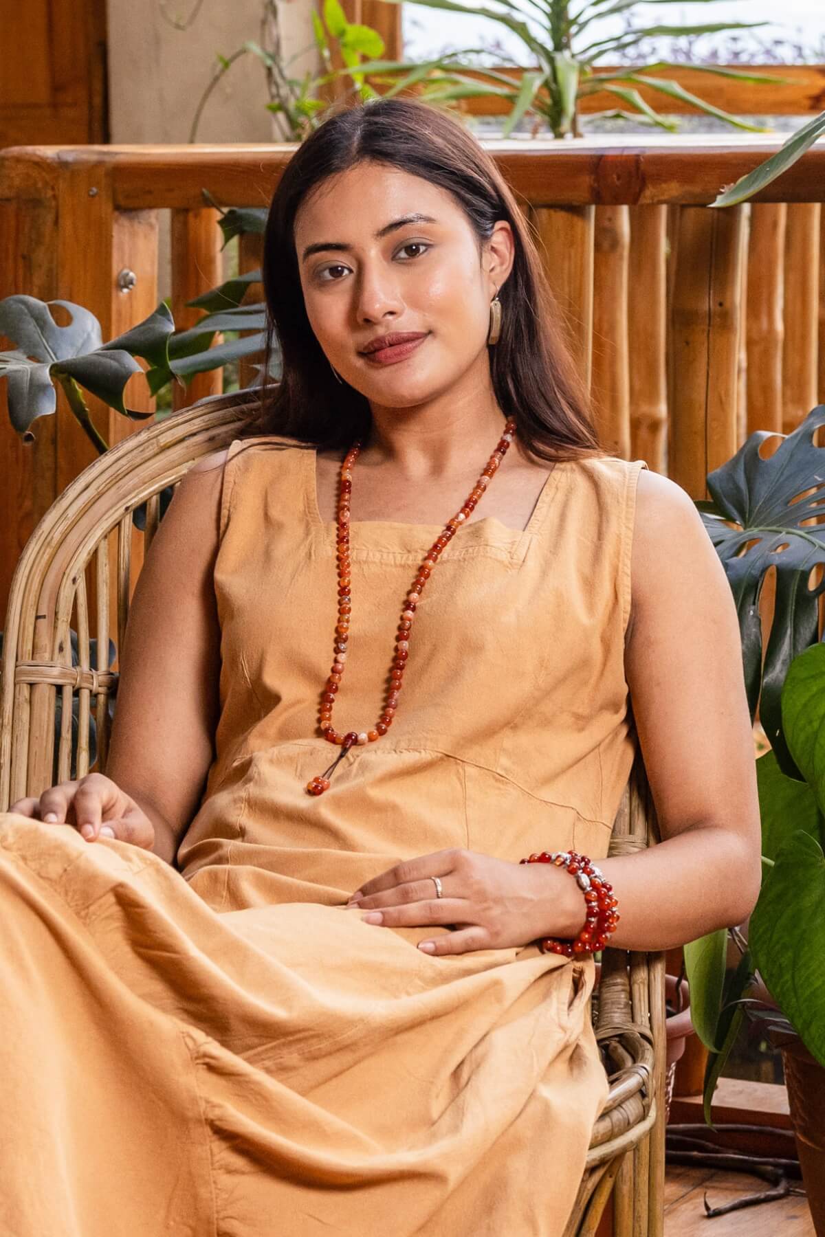 Carnelian Mala Necklace - Image 2