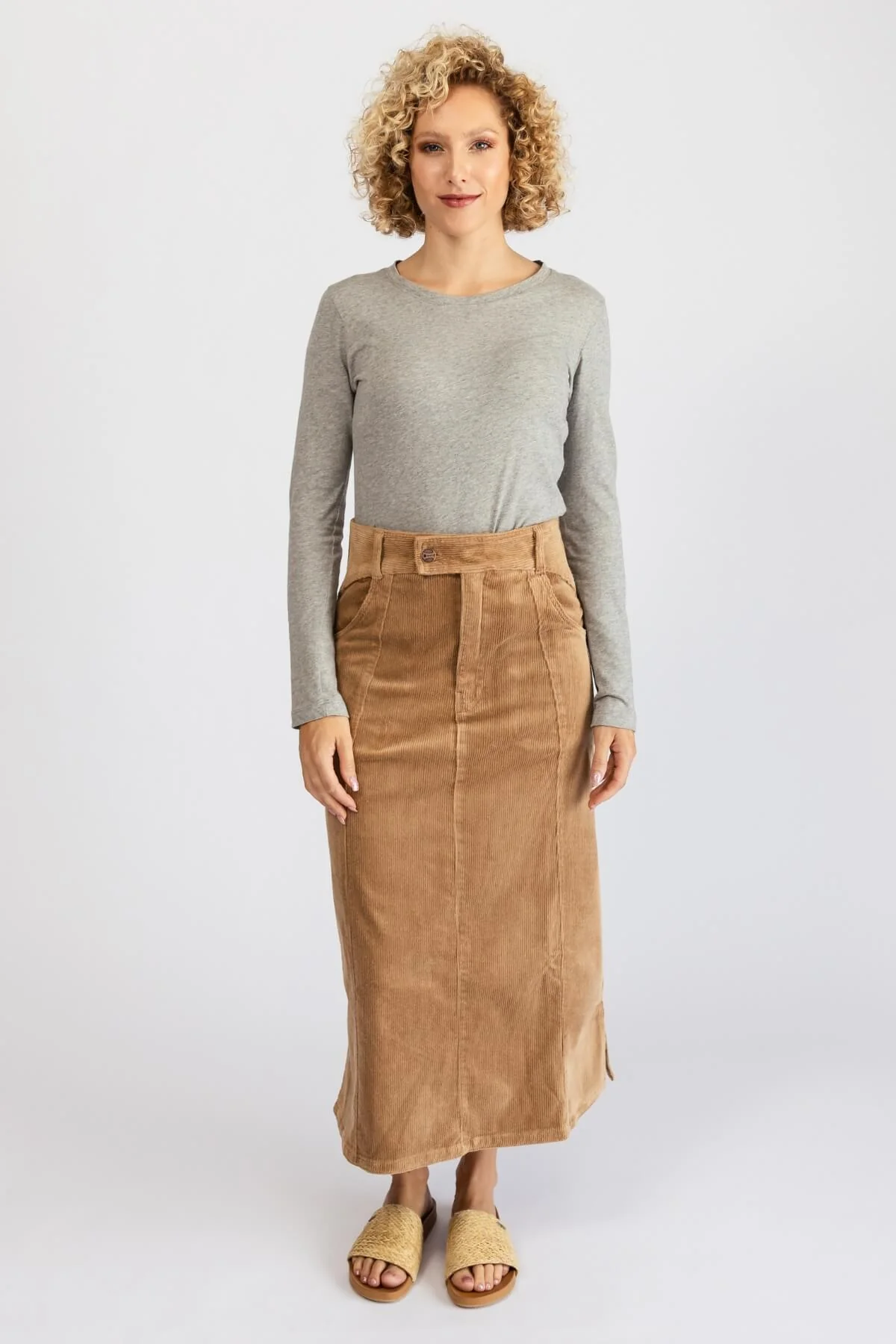 Corduroy Maxi Skirt - Image 11
