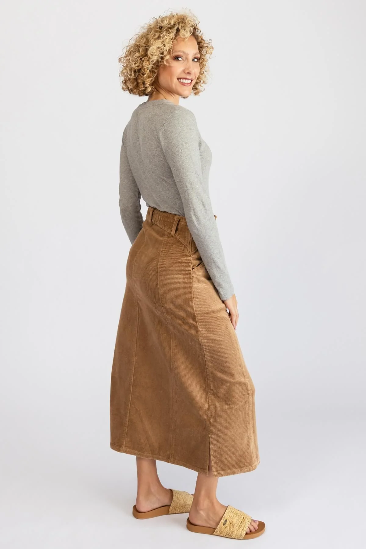 Corduroy Maxi Skirt - Image 12
