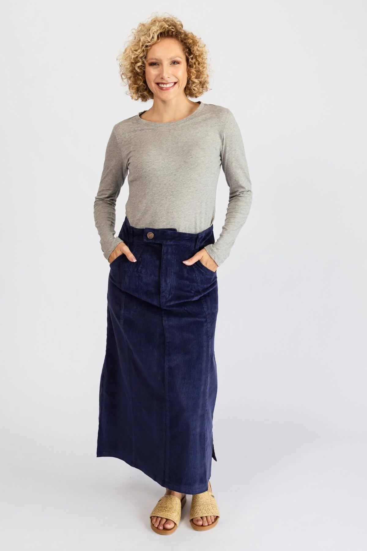 Corduroy Maxi Skirt - Image 14