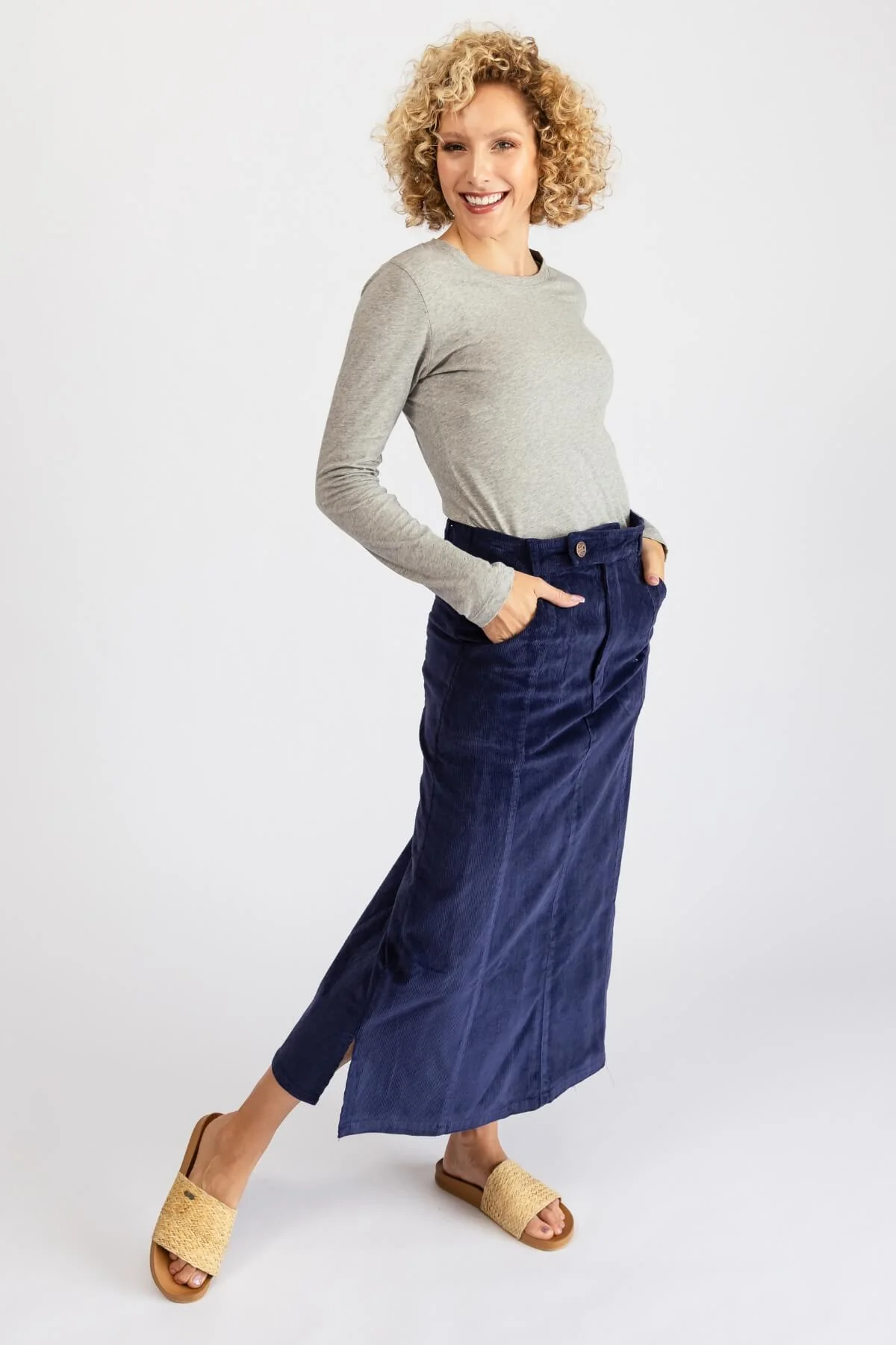 Corduroy Maxi Skirt - Image 15