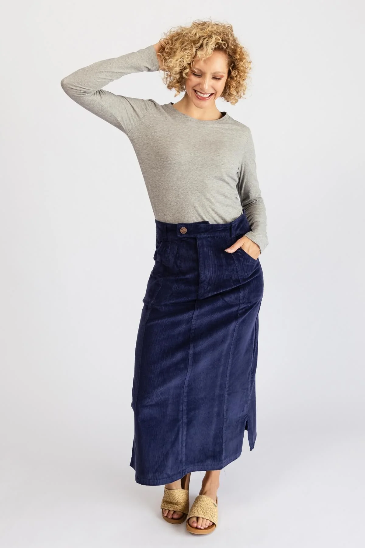 Corduroy Maxi Skirt - Image 16