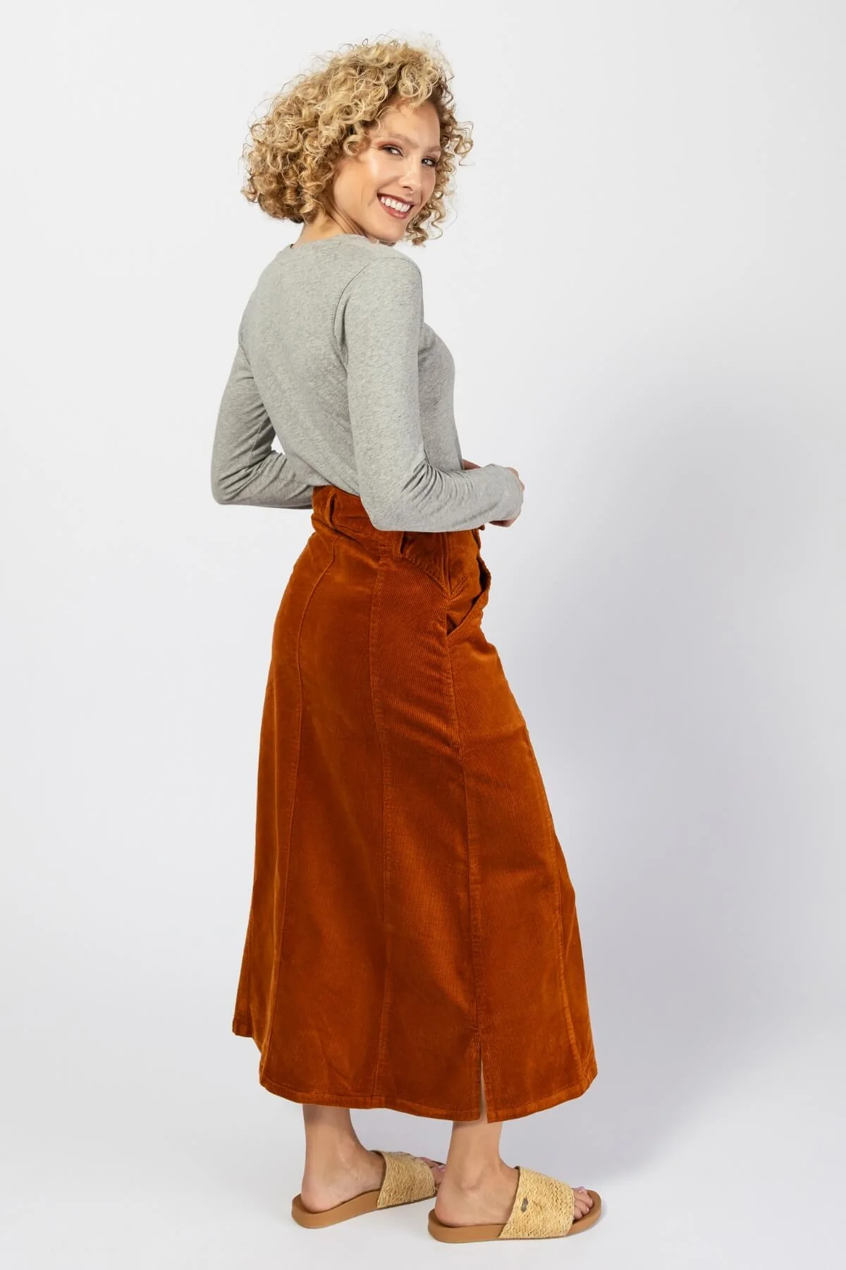Corduroy Maxi Skirt - Image 28