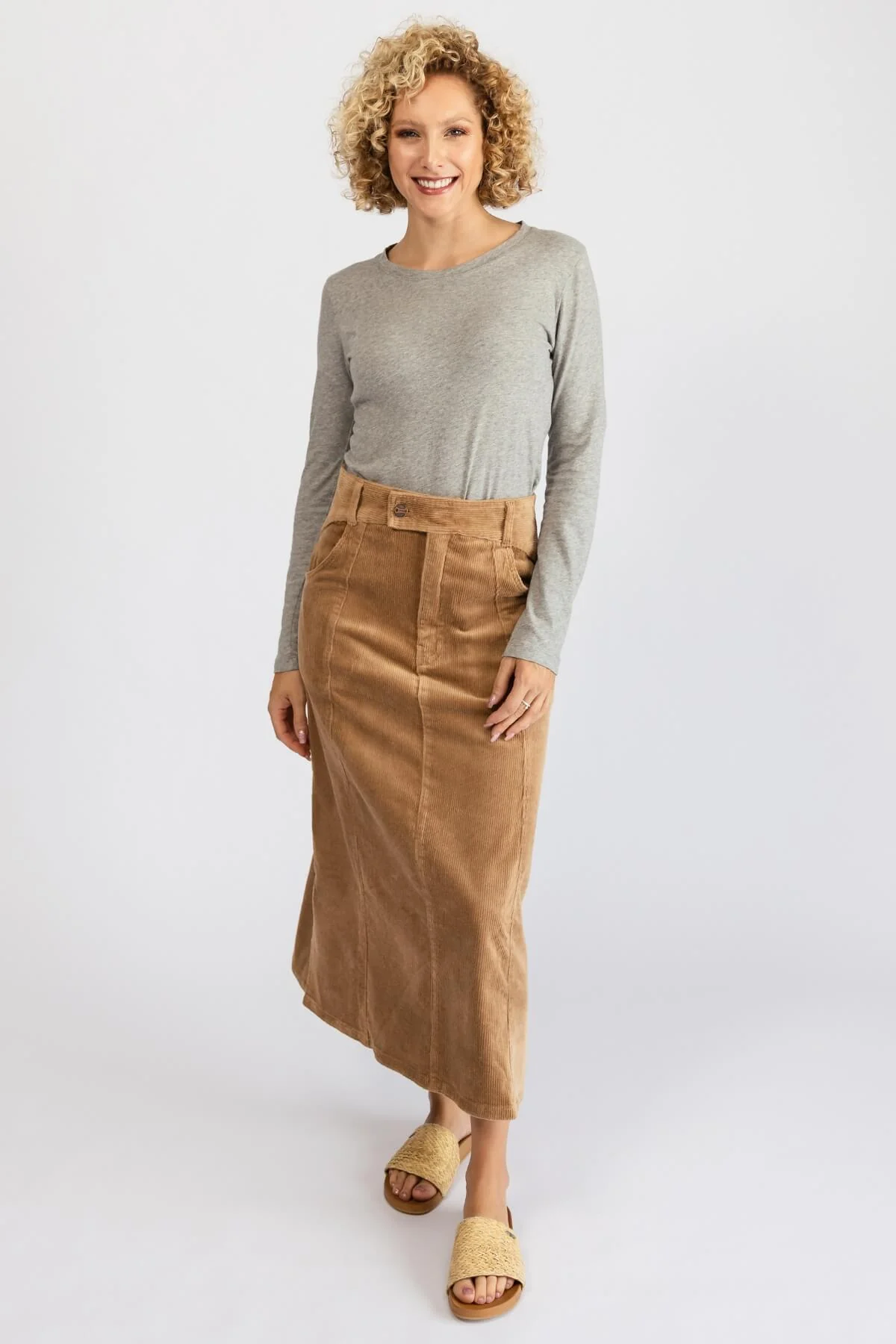 Corduroy Maxi Skirt - Image 3