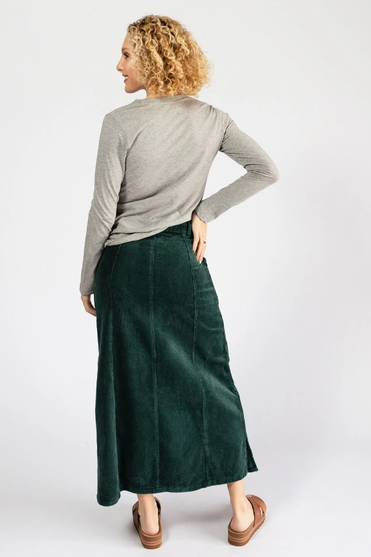 Corduroy Maxi Skirt - Image 35