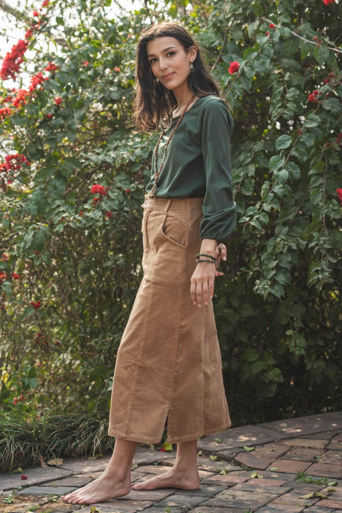 Corduroy Maxi Skirt - Image 4