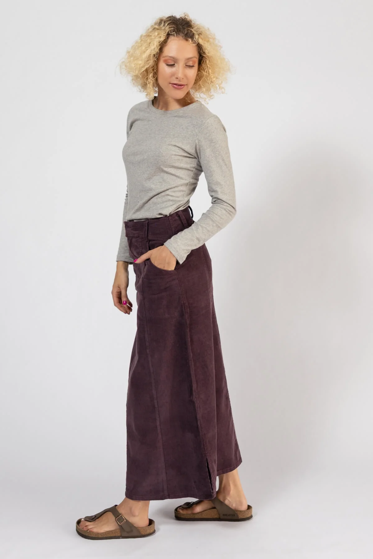 Corduroy Maxi Skirt - Image 47