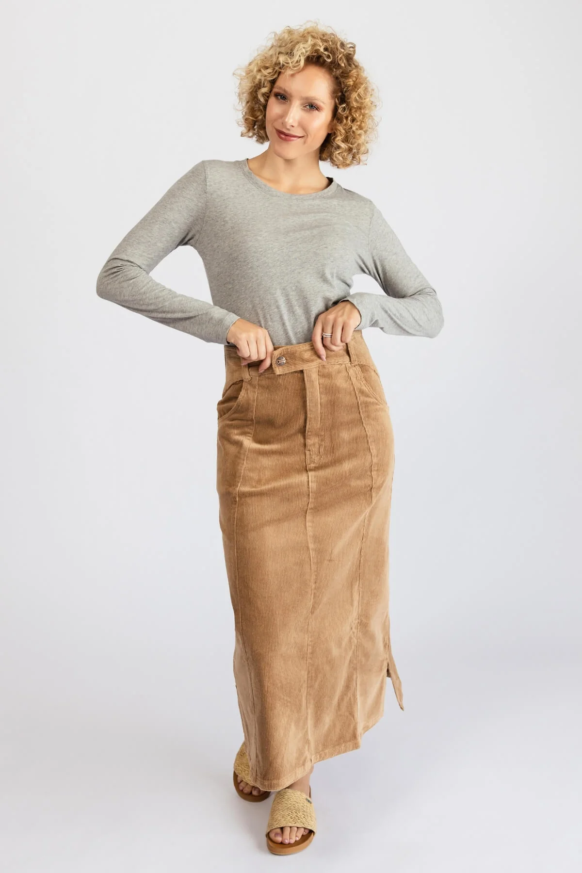Corduroy Maxi Skirt - Image 6