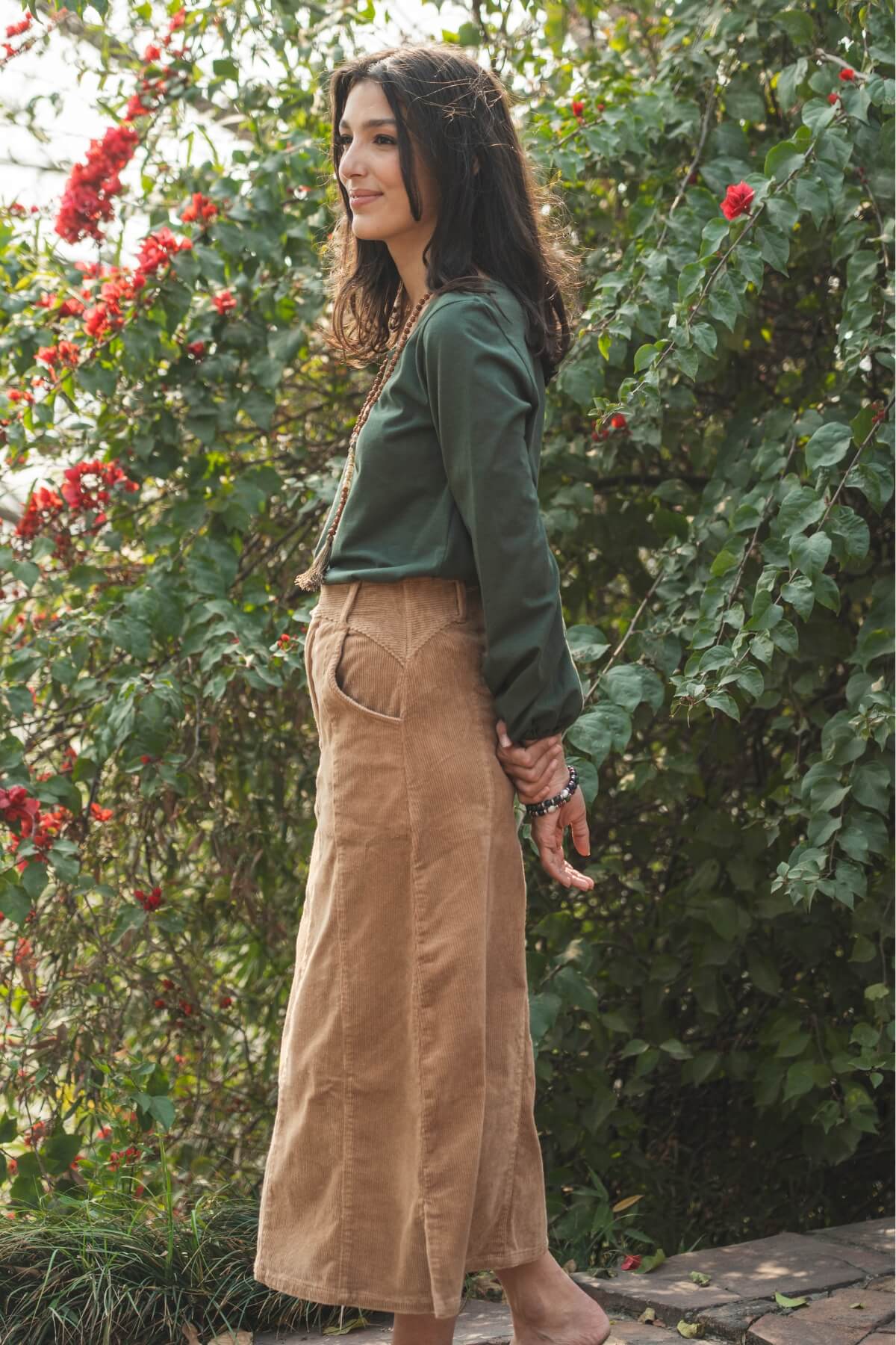 Corduroy Maxi Skirt - Image 8