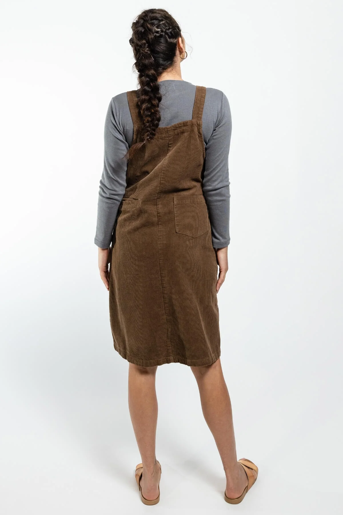 Corduroy Pinafore - Peanut - Image 8