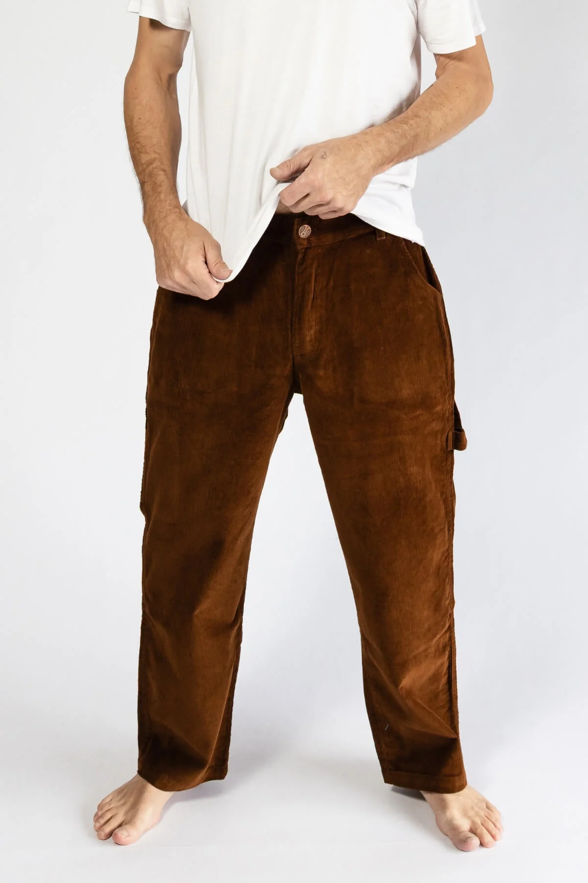 Corduroy Trousers - Walnut - Image 2