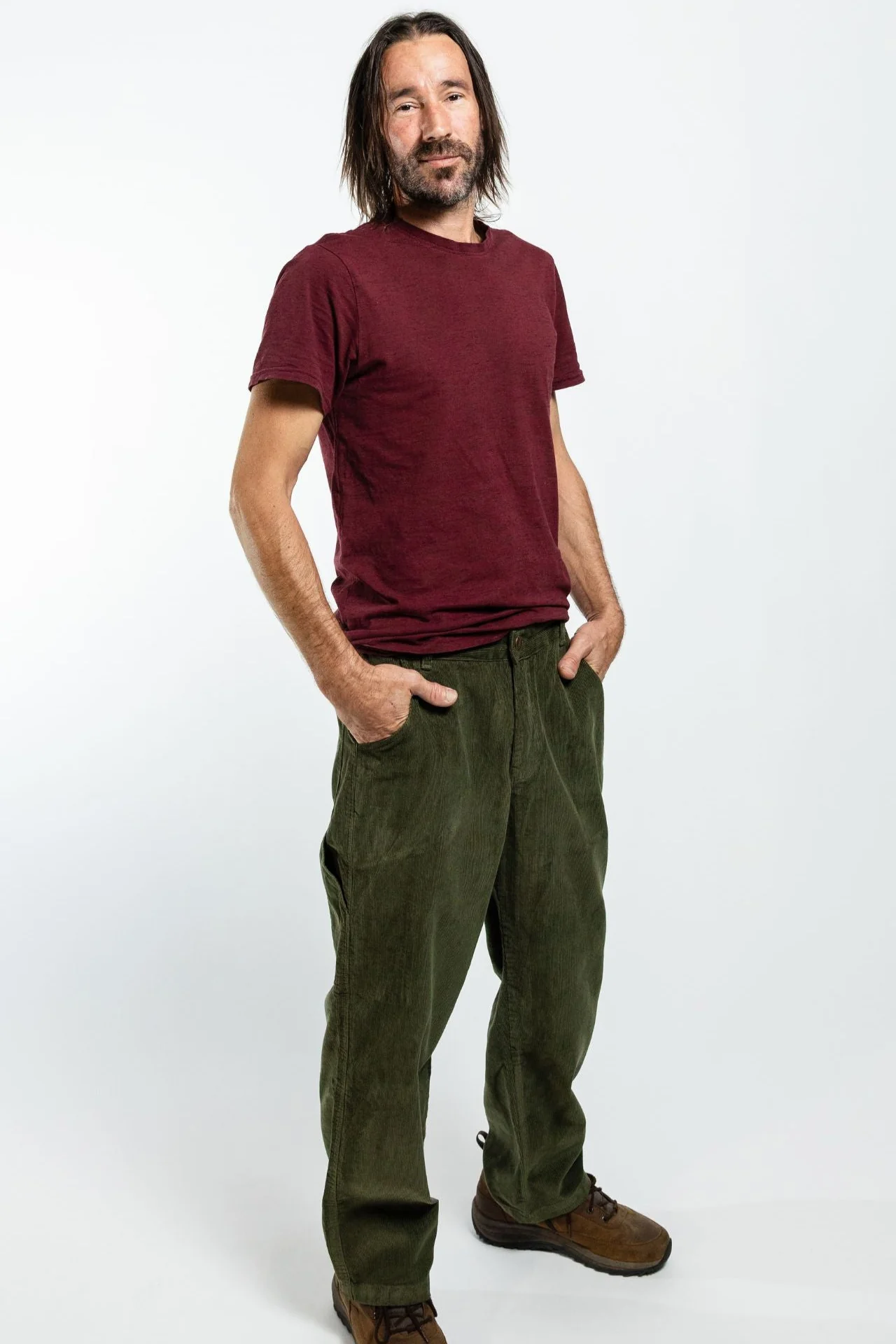 Corduroy Trousers - Khaki