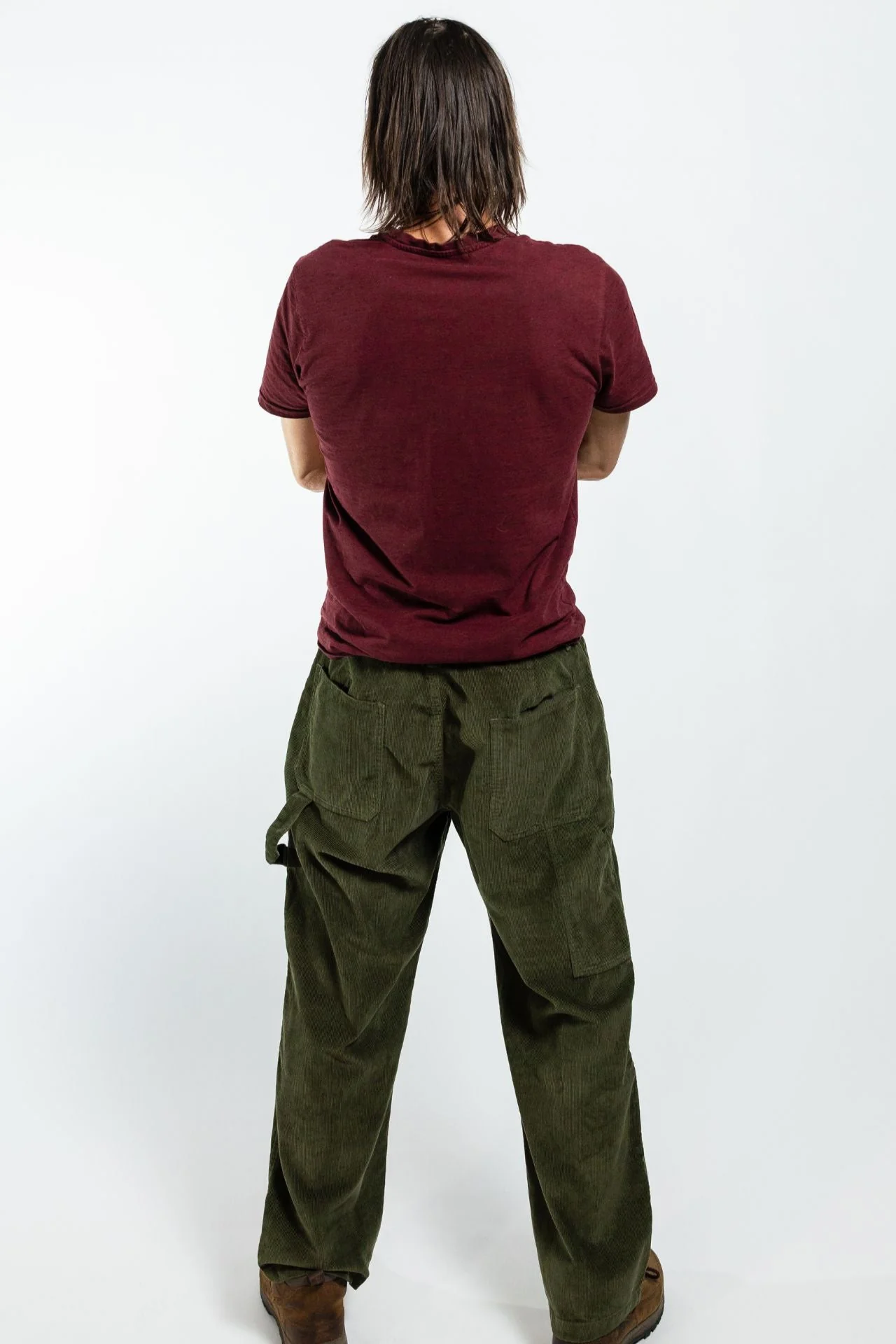 Corduroy Trousers - Khaki - Image 4