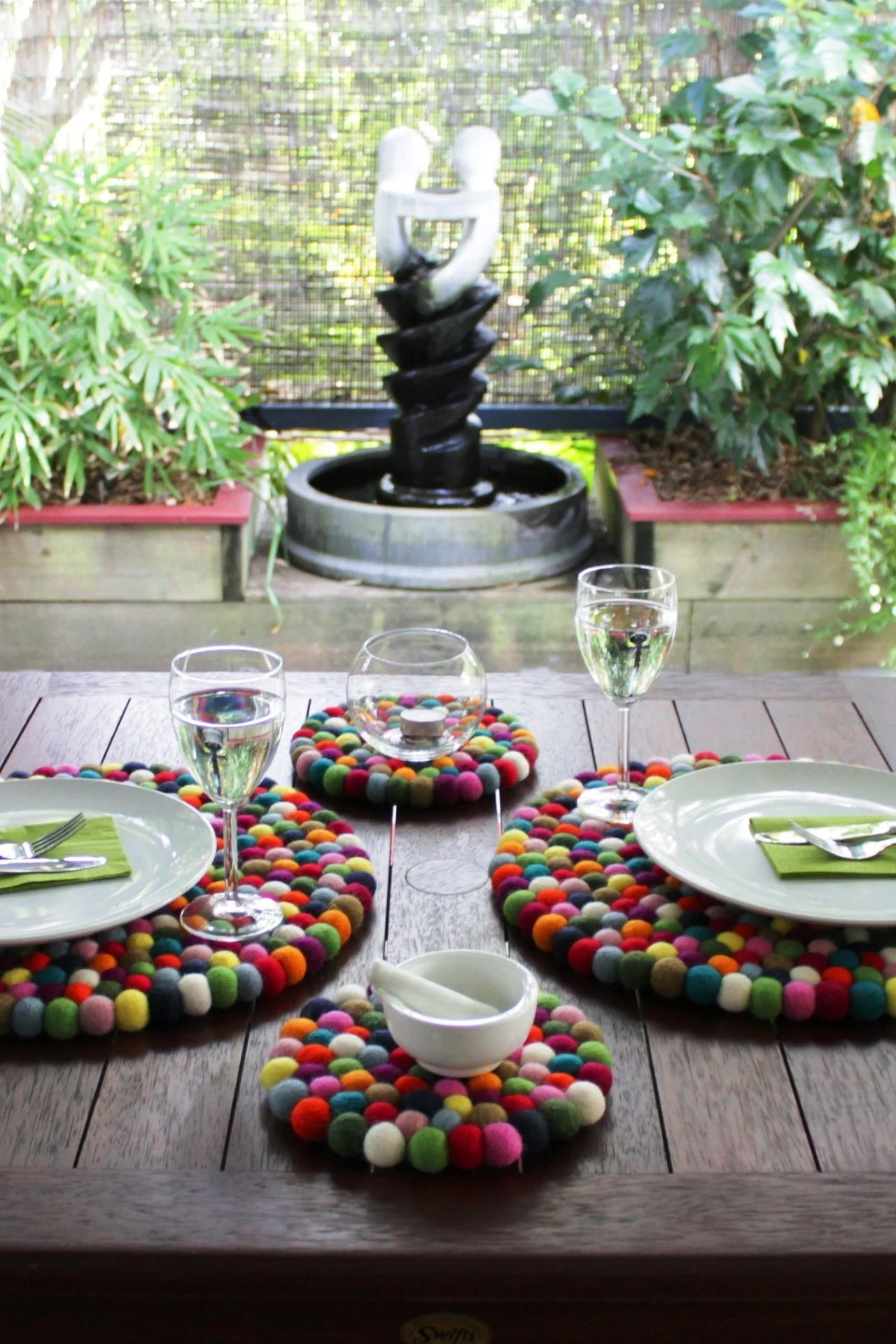 Felt Ball Coasters - Multicolour - Image 7