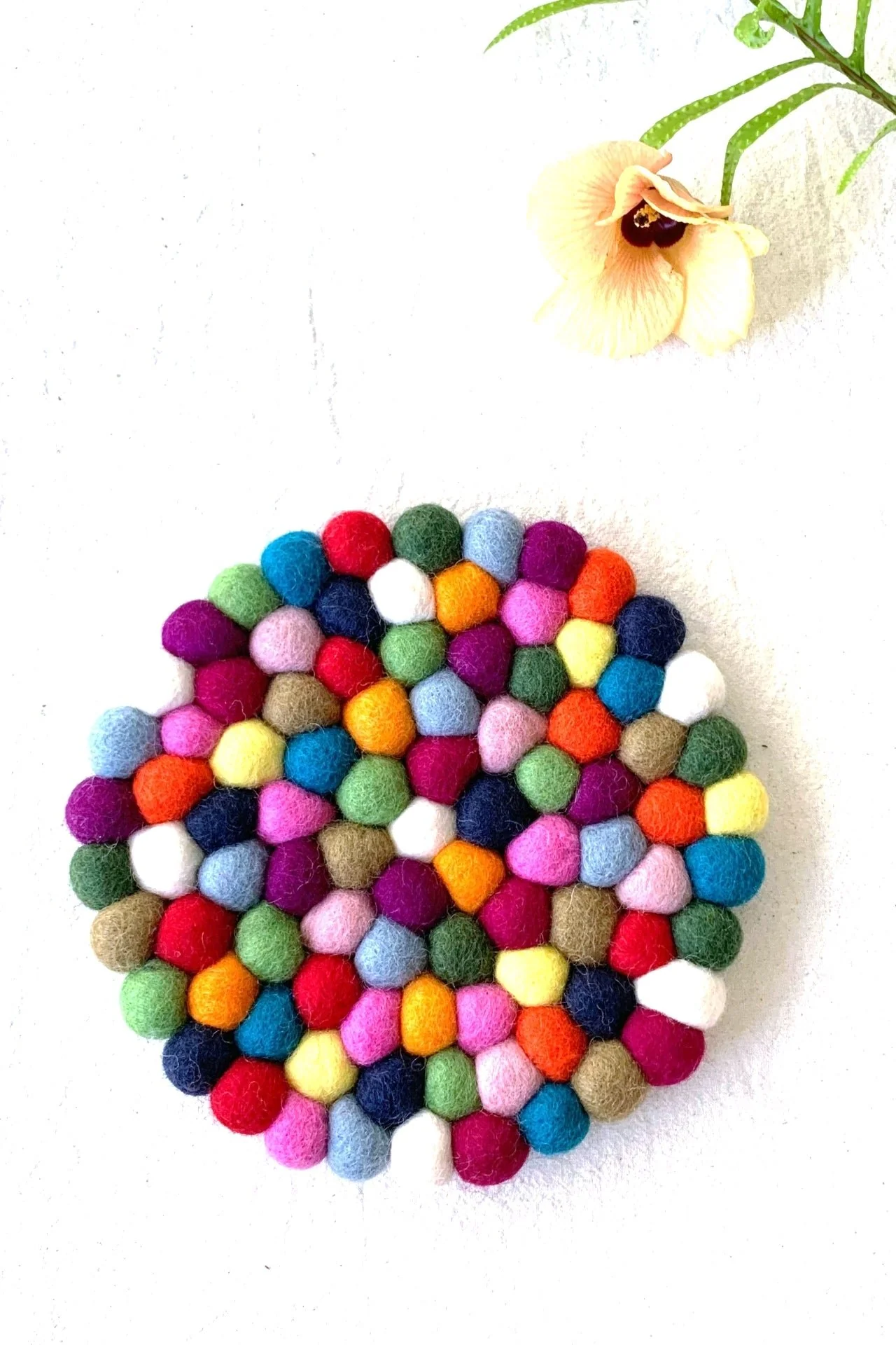Felt Ball Trivet - Multicolour - Image 6