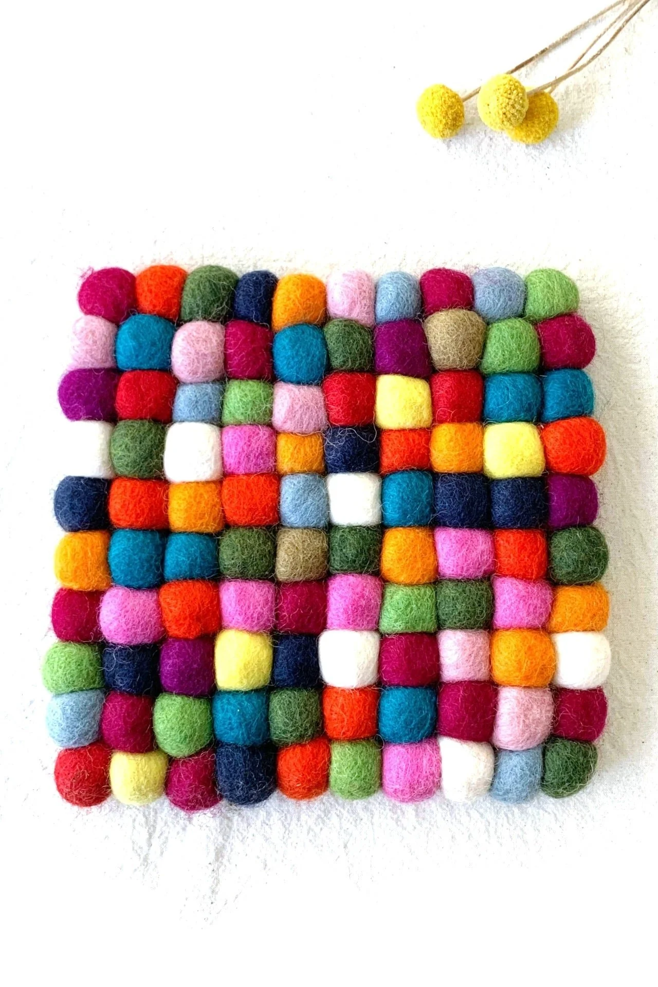Felt Ball Trivet - Multicolour - Image 7