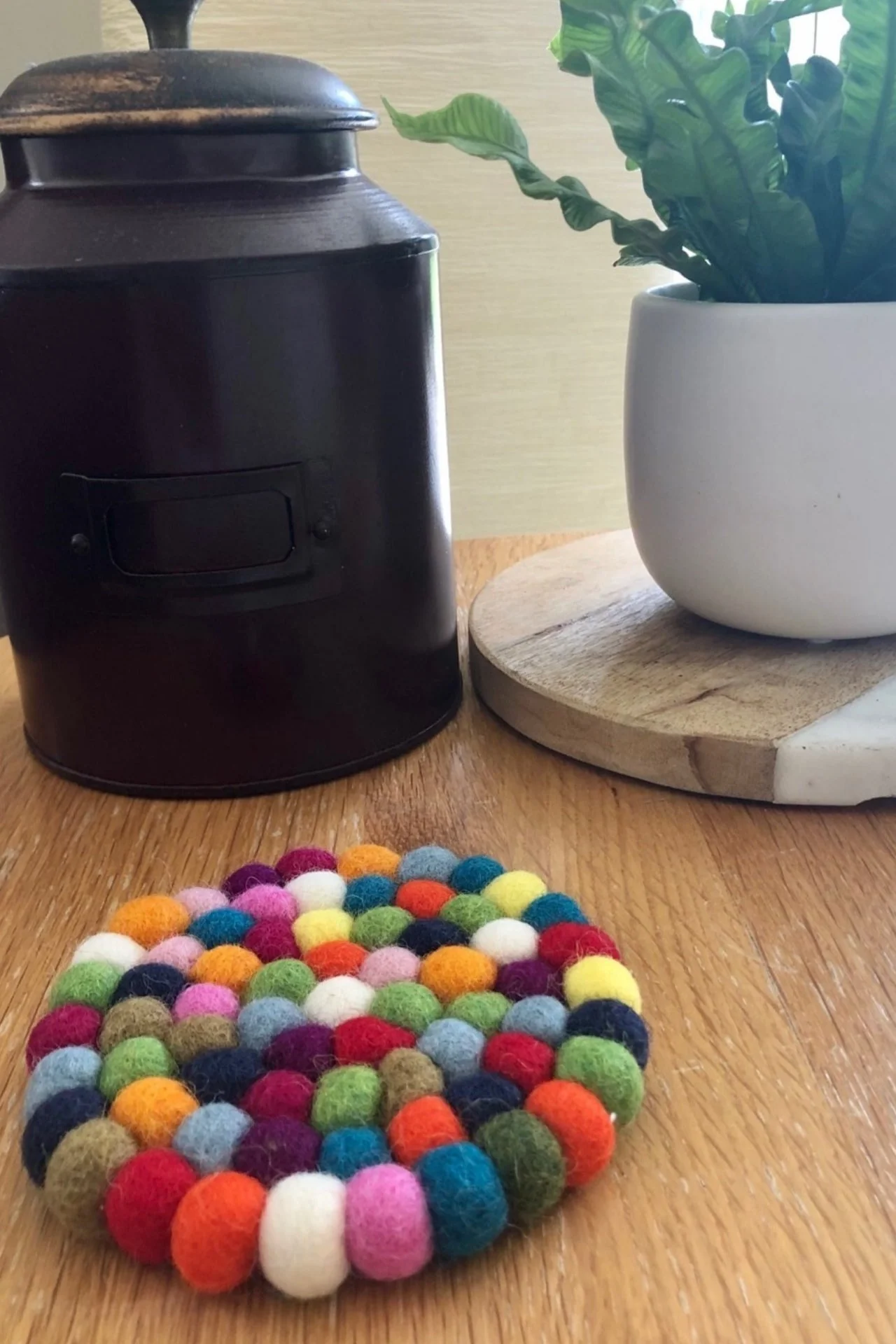Felt Ball Trivet - Multicolour - Image 8