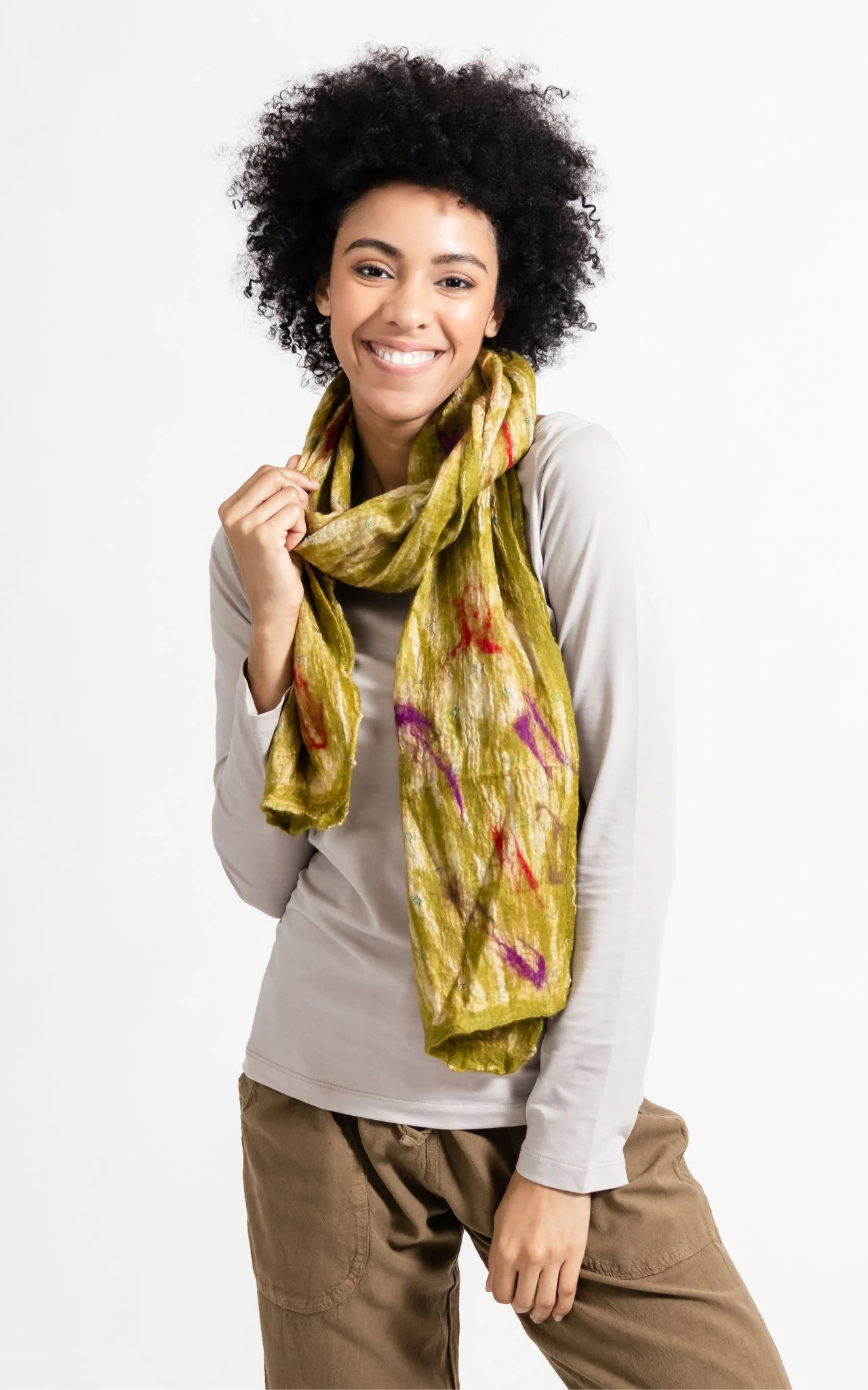 Felt + Silk Scarf - Image 10