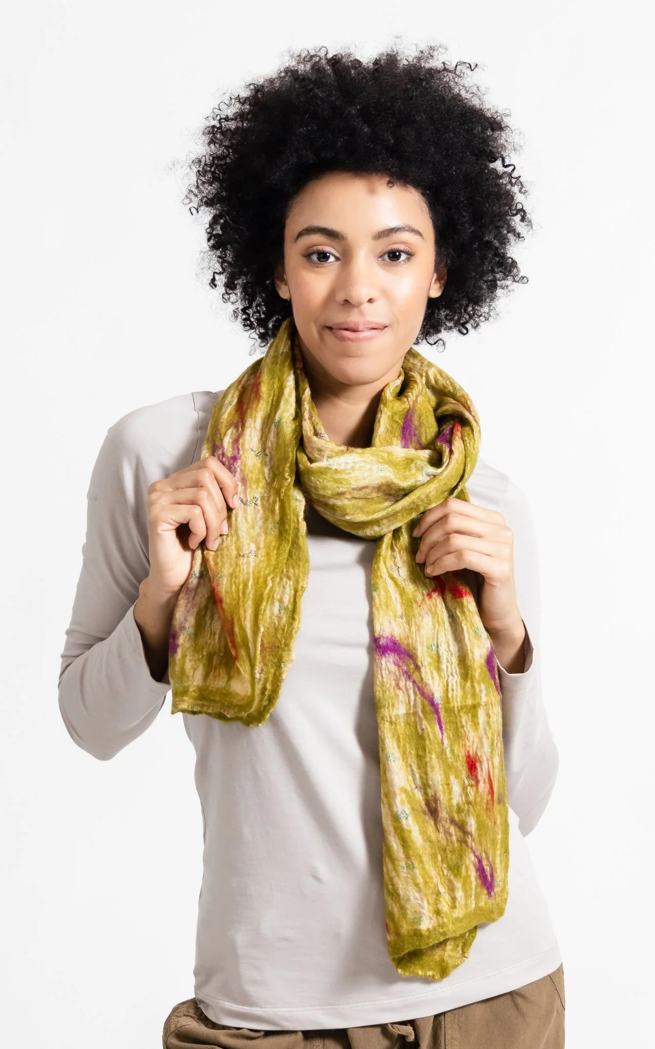 Felt + Silk Scarf - Image 12