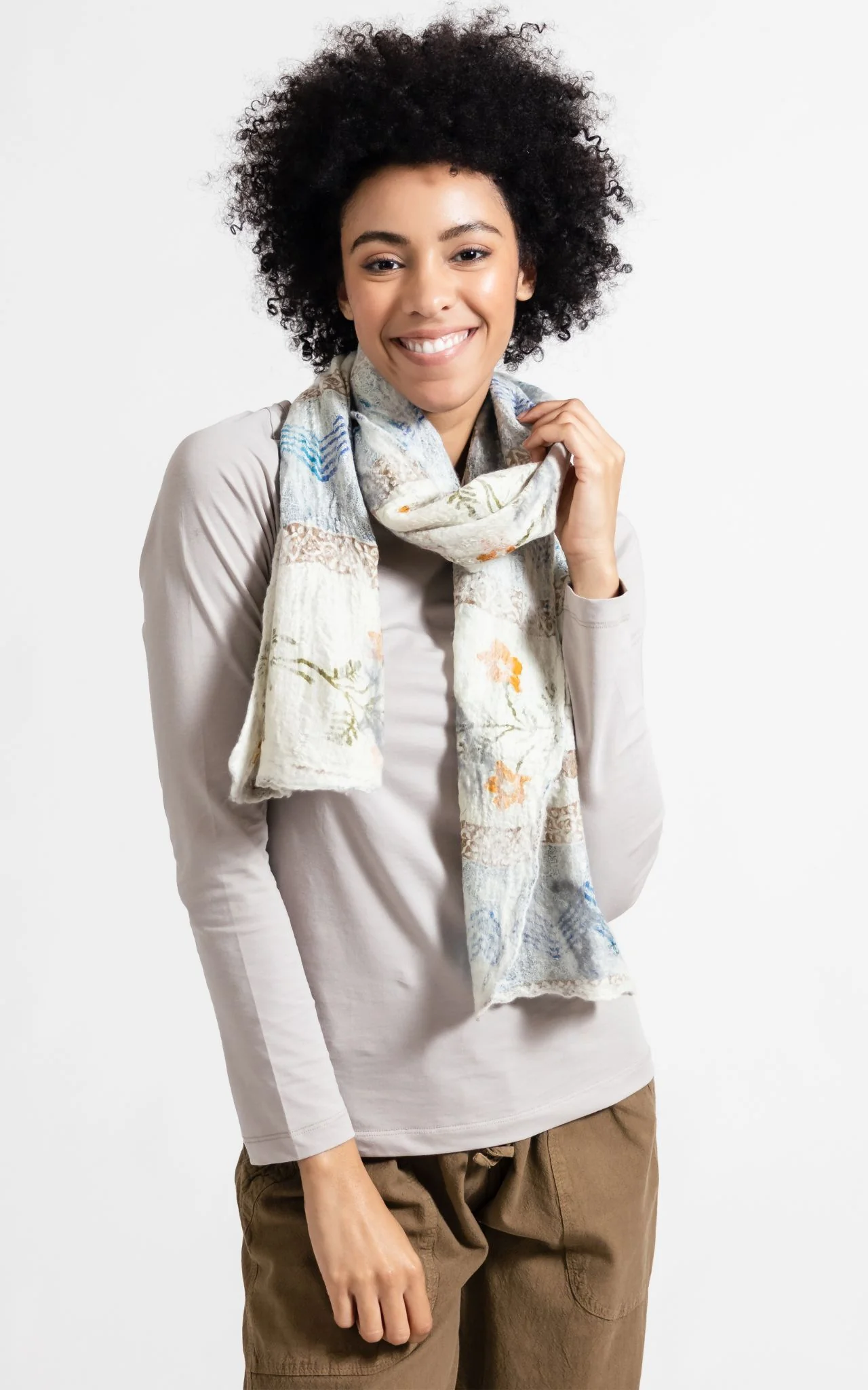 Felt + Silk Scarf - Image 13