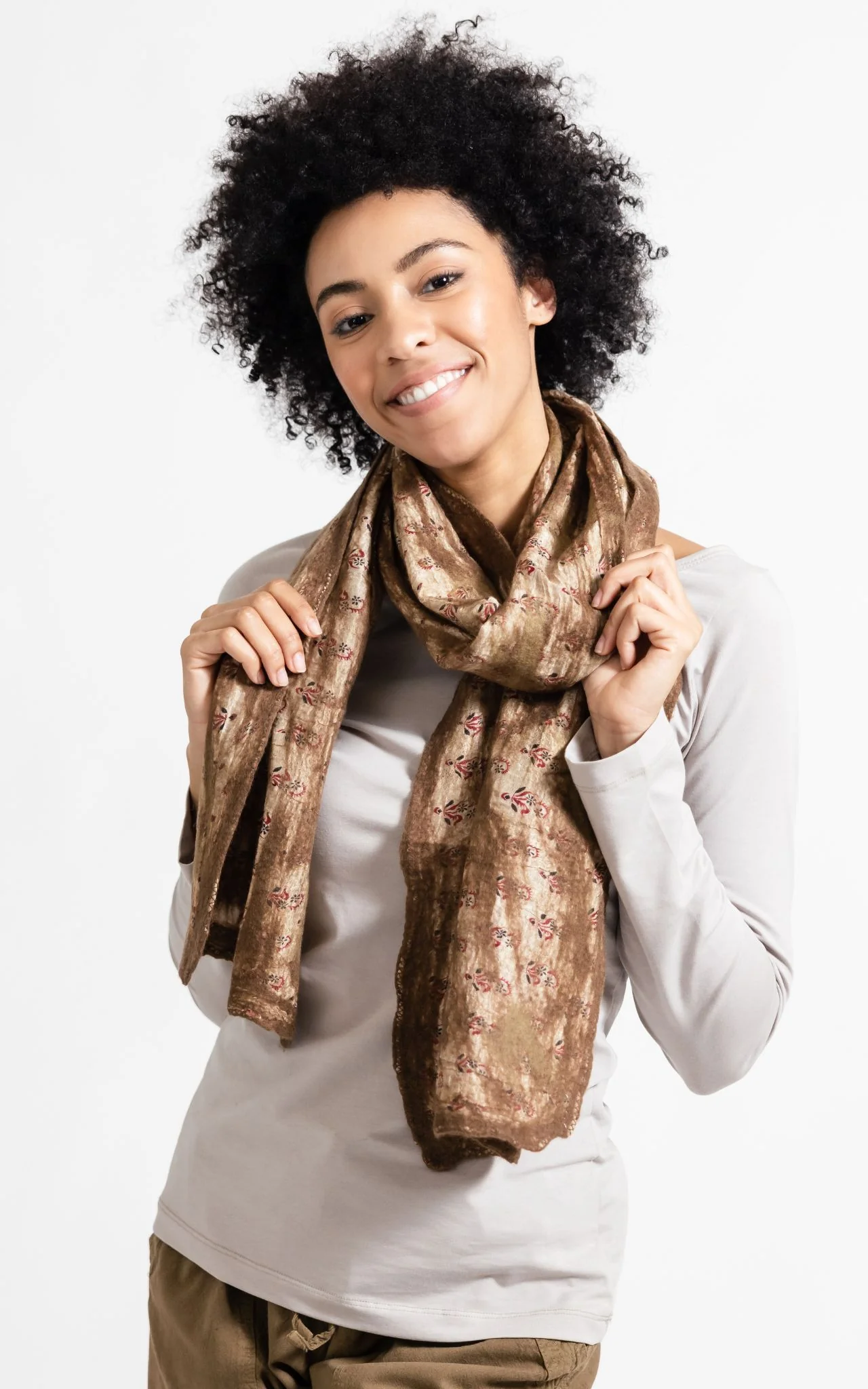 Felt + Silk Scarf - Image 3