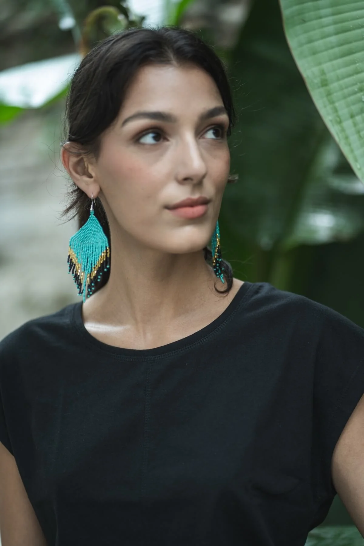 Beaded Earrings - Maldives Blue - Image 3