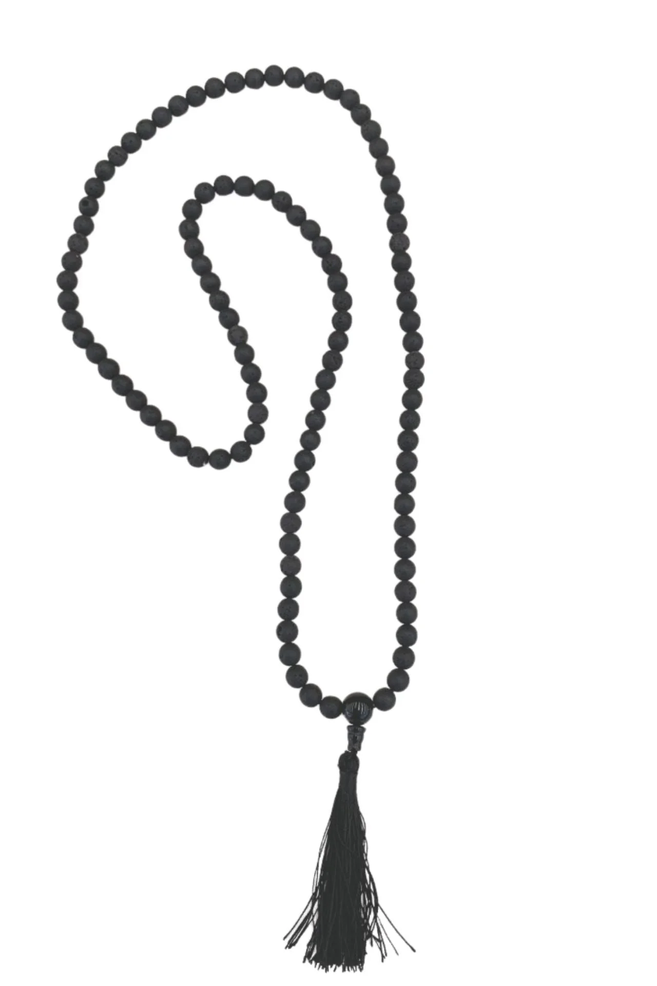 Lava Bead Mala Necklace - Image 2