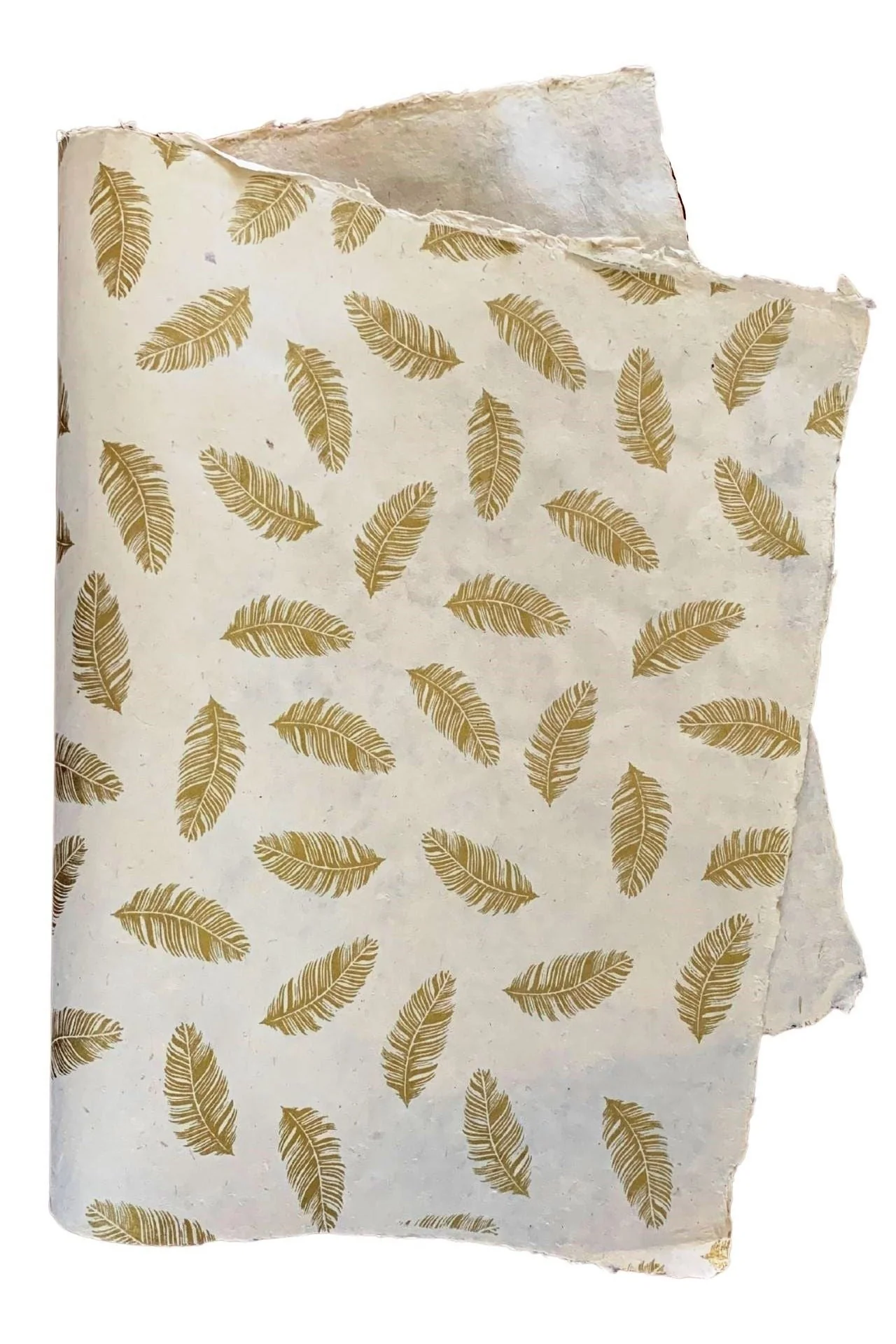 Gift Wrapping Paper - Gold on White