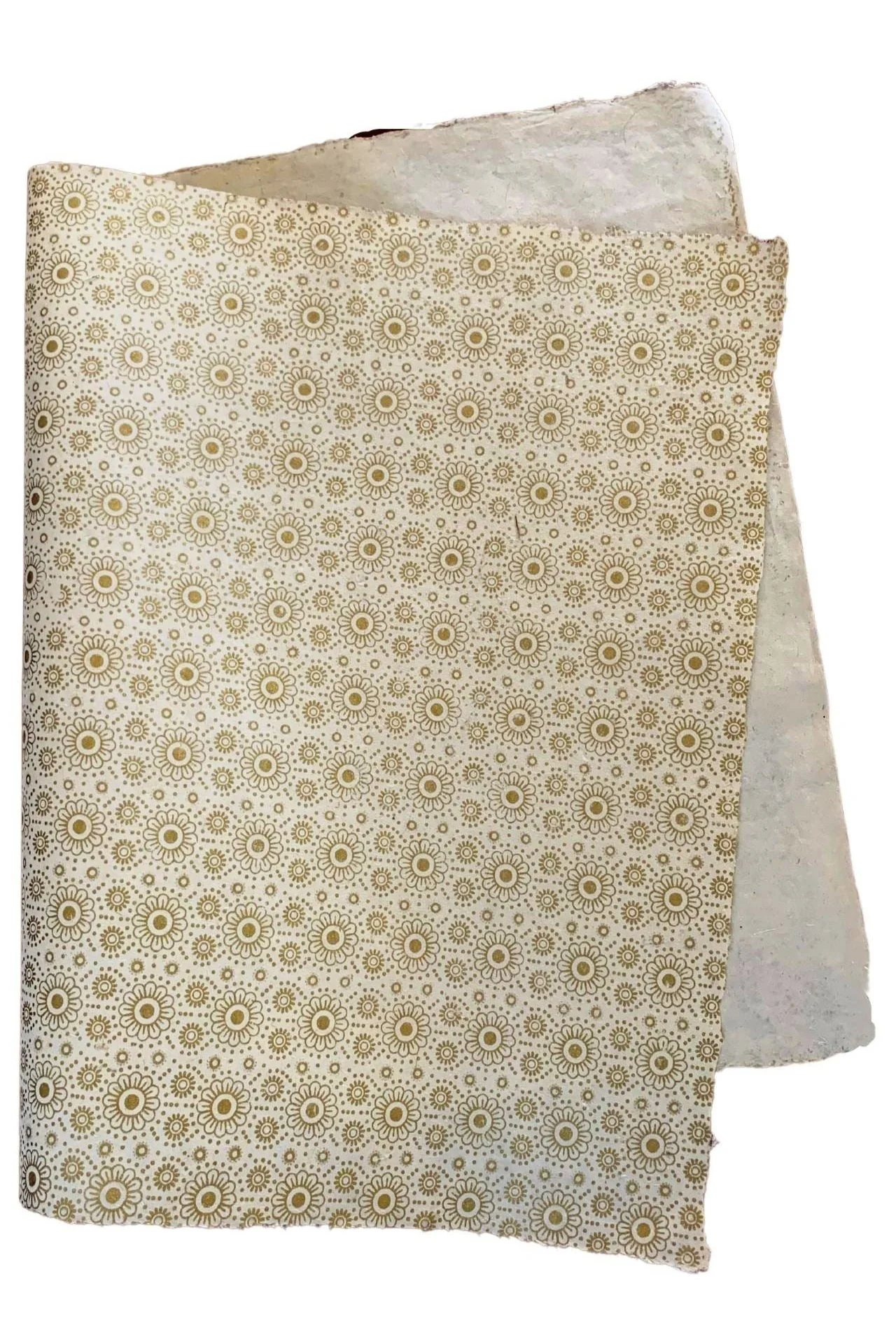 Gift Wrapping Paper - Gold on White - Image 3