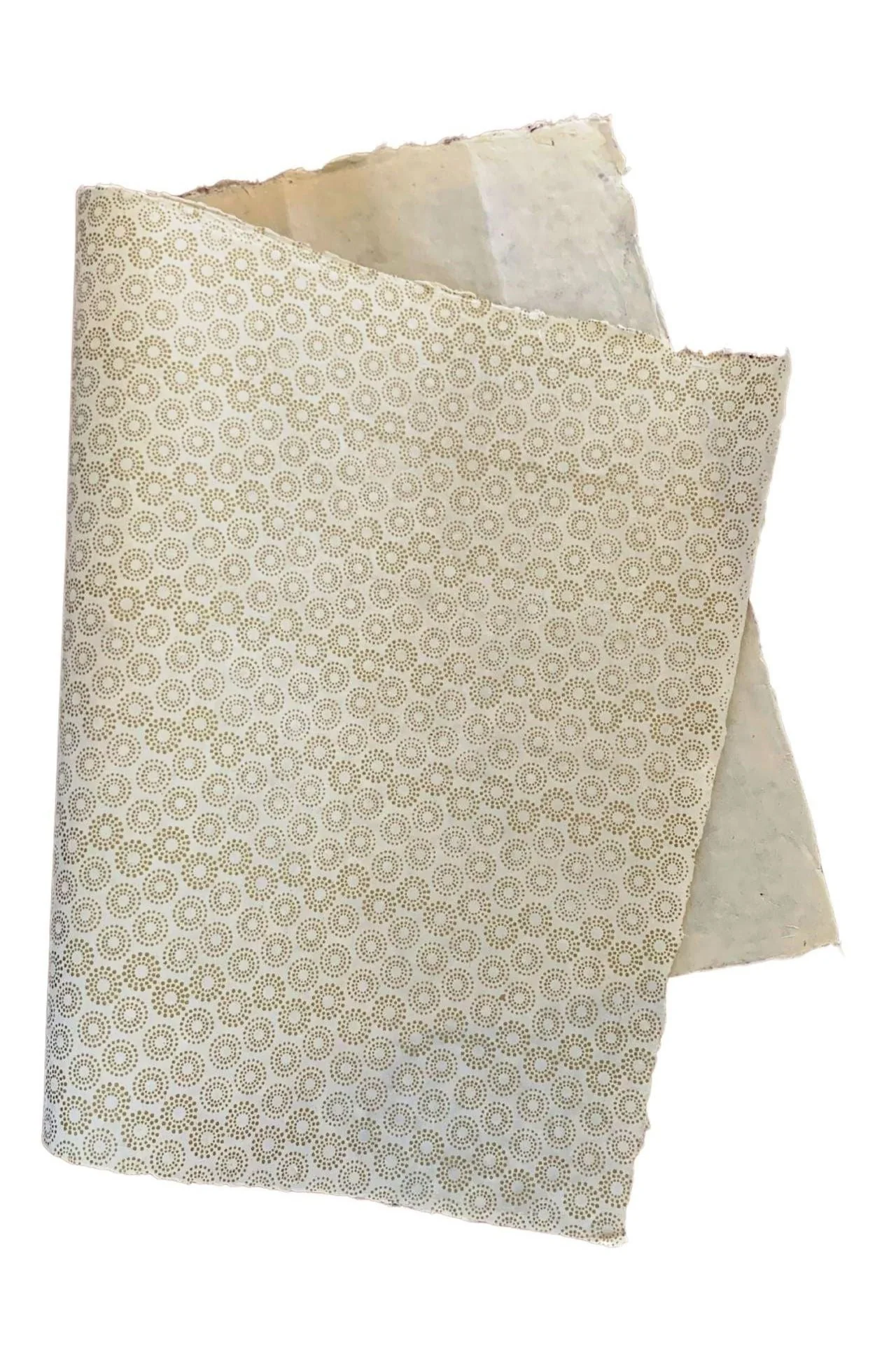 Gift Wrapping Paper - Gold on White - Image 4