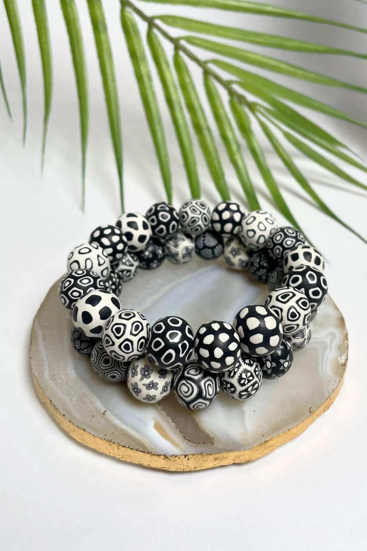 Mala Bracelets - Black + White