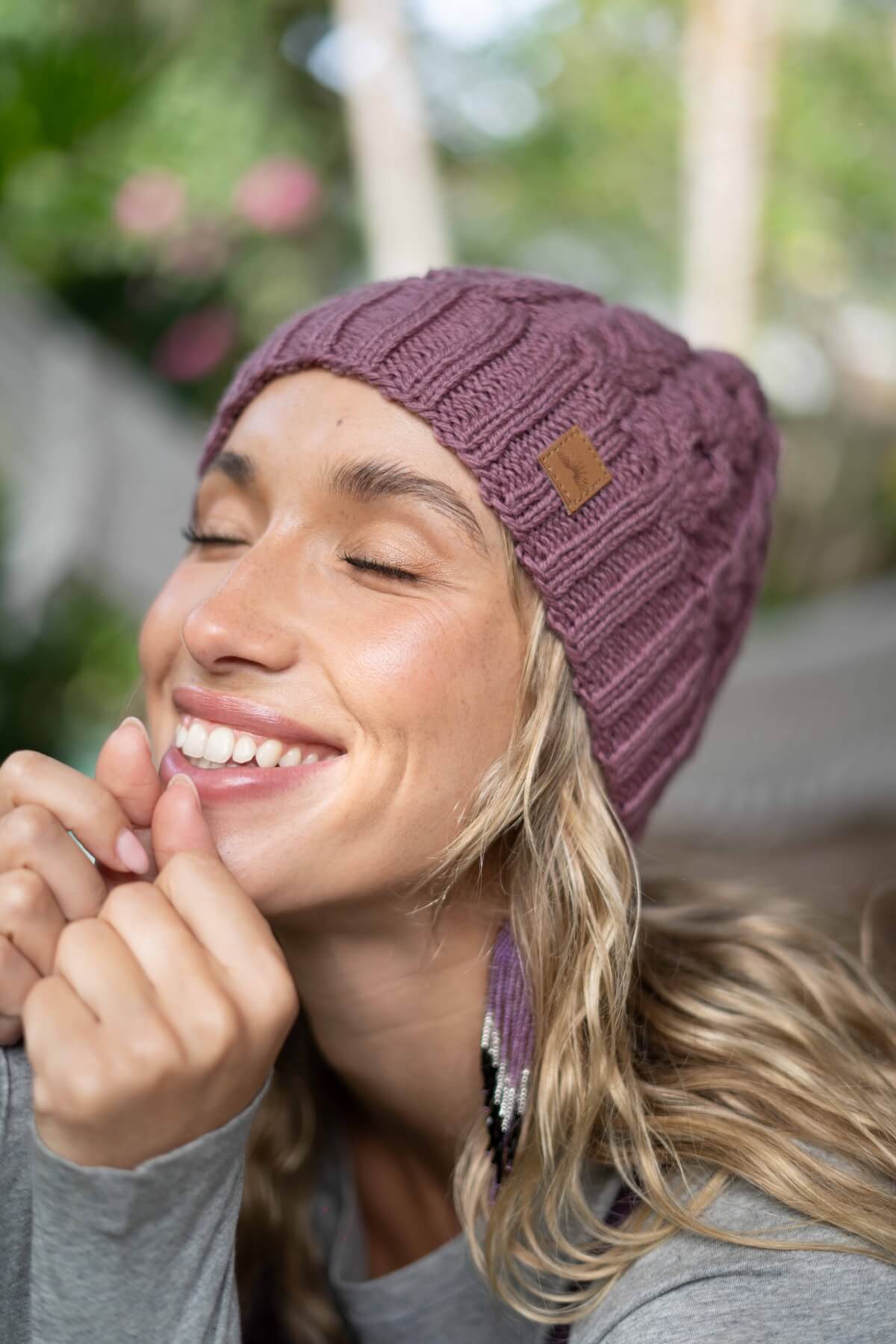 Cable Knit Beanie - Image 4
