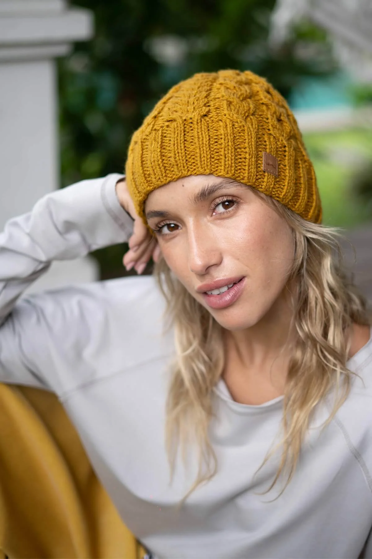 Cable Knit Beanie - Image 8