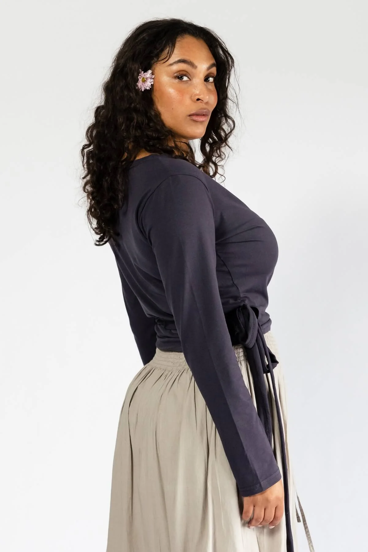 Organic Wrap Top - Long Sleeve - Image 10