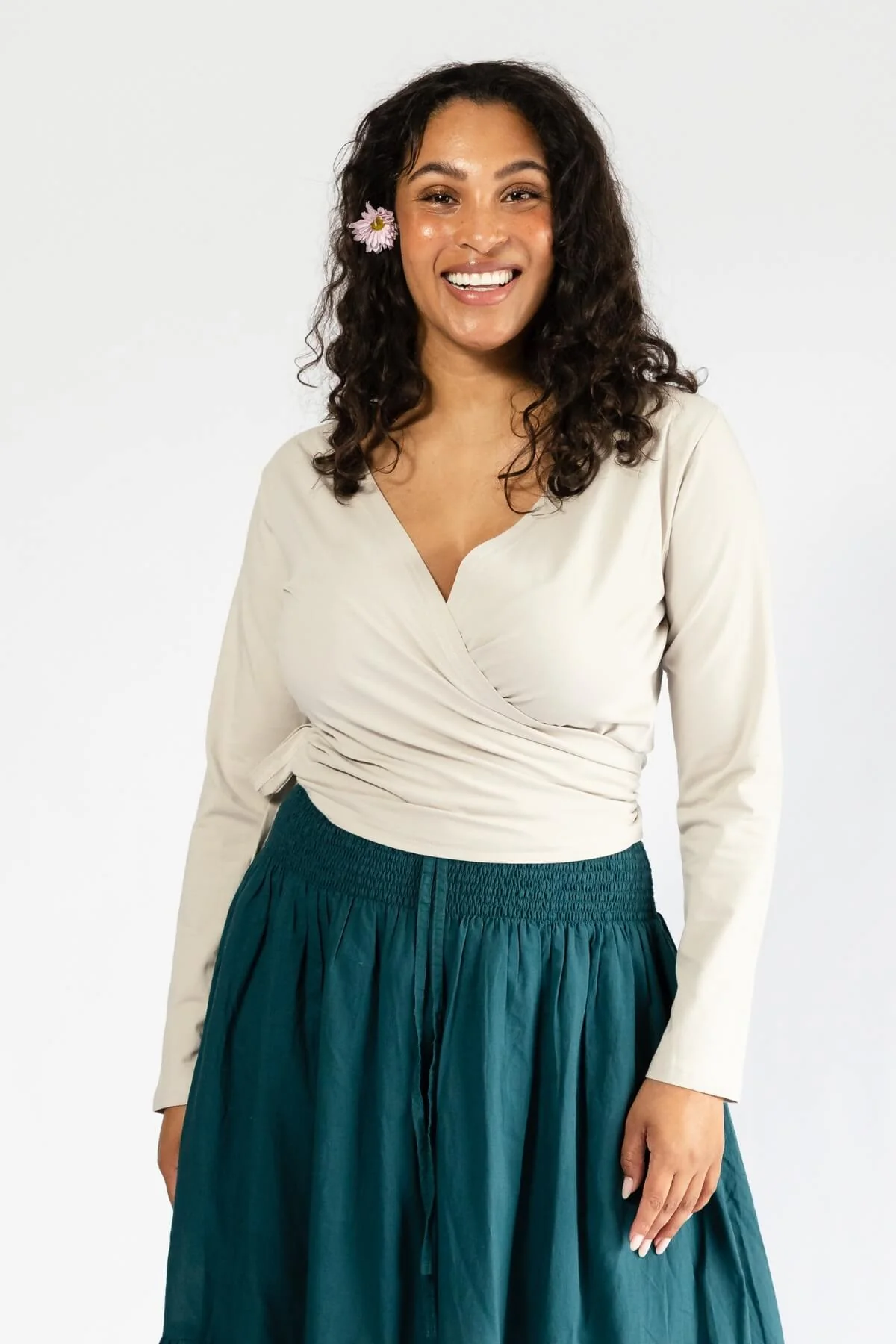 Organic Wrap Top - Long Sleeve - Image 14
