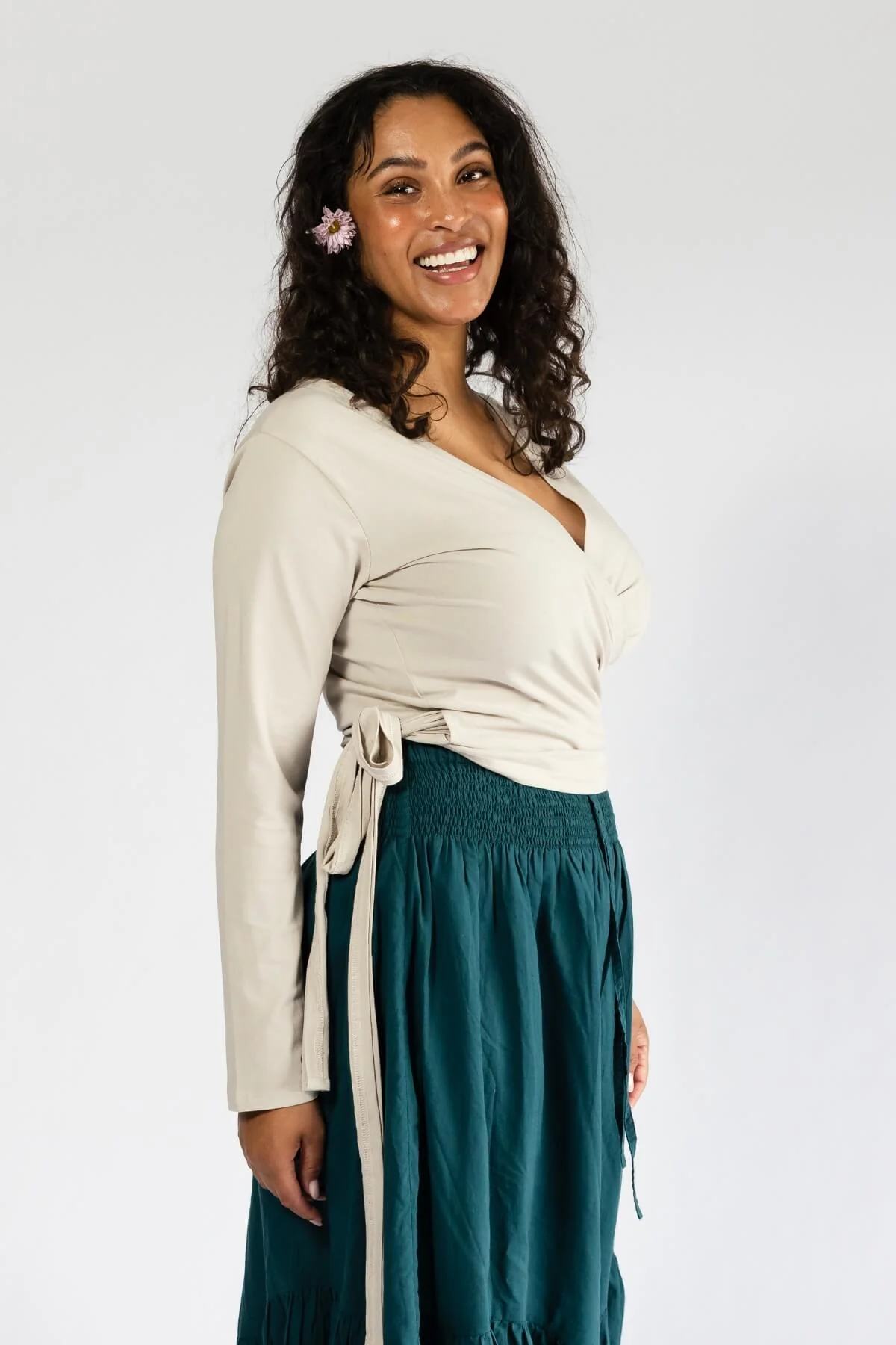 Organic Wrap Top - Long Sleeve - Image 16