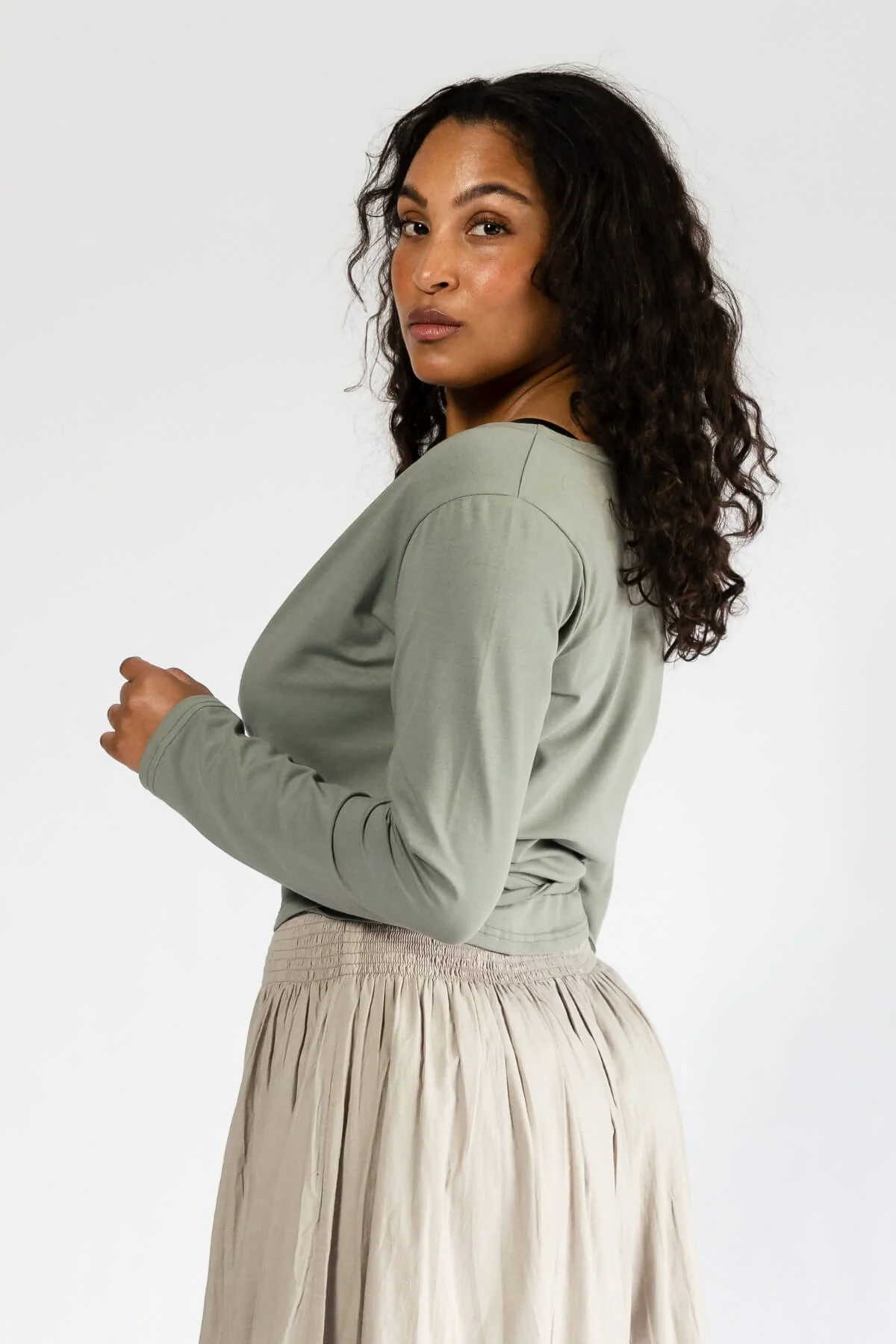 Organic Wrap Top - Long Sleeve - Image 7