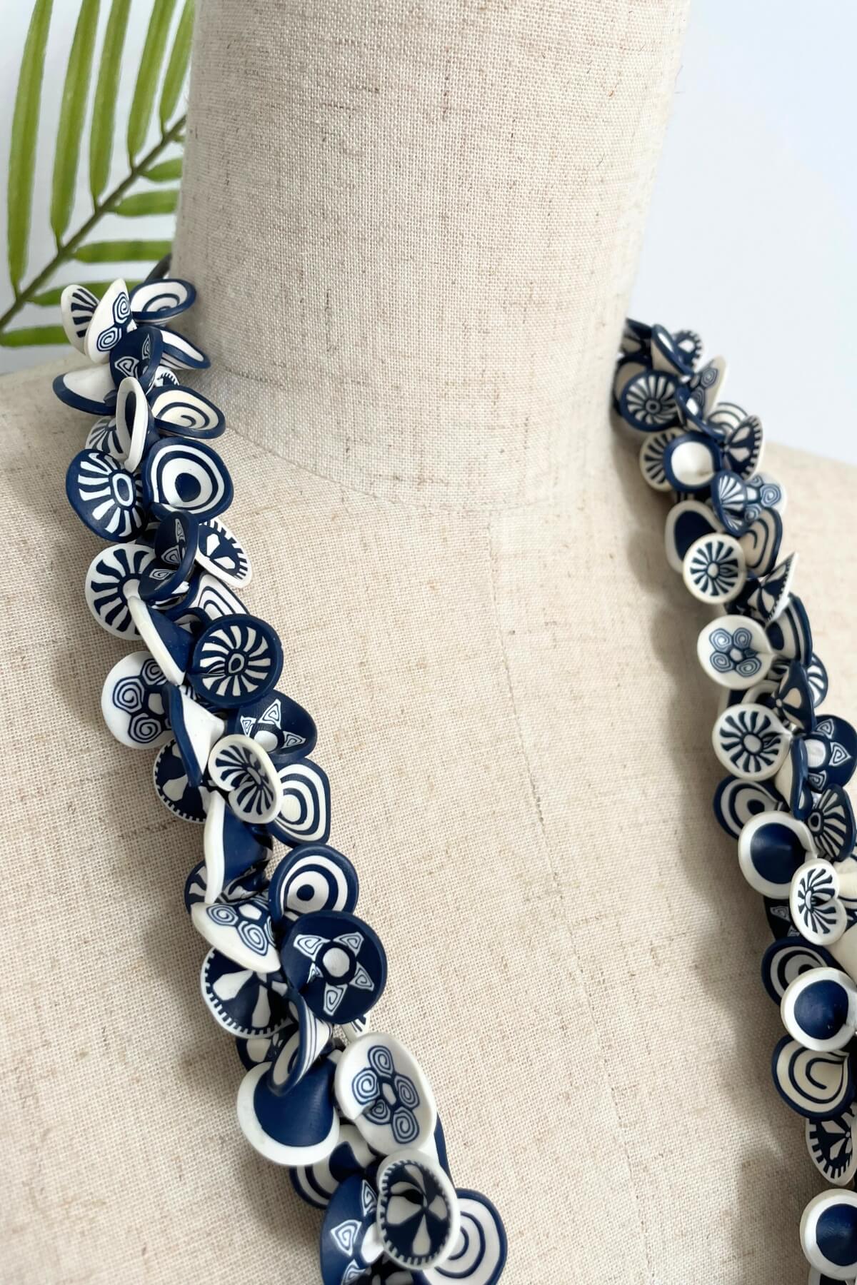 Petal Necklace - Navy - Image 2