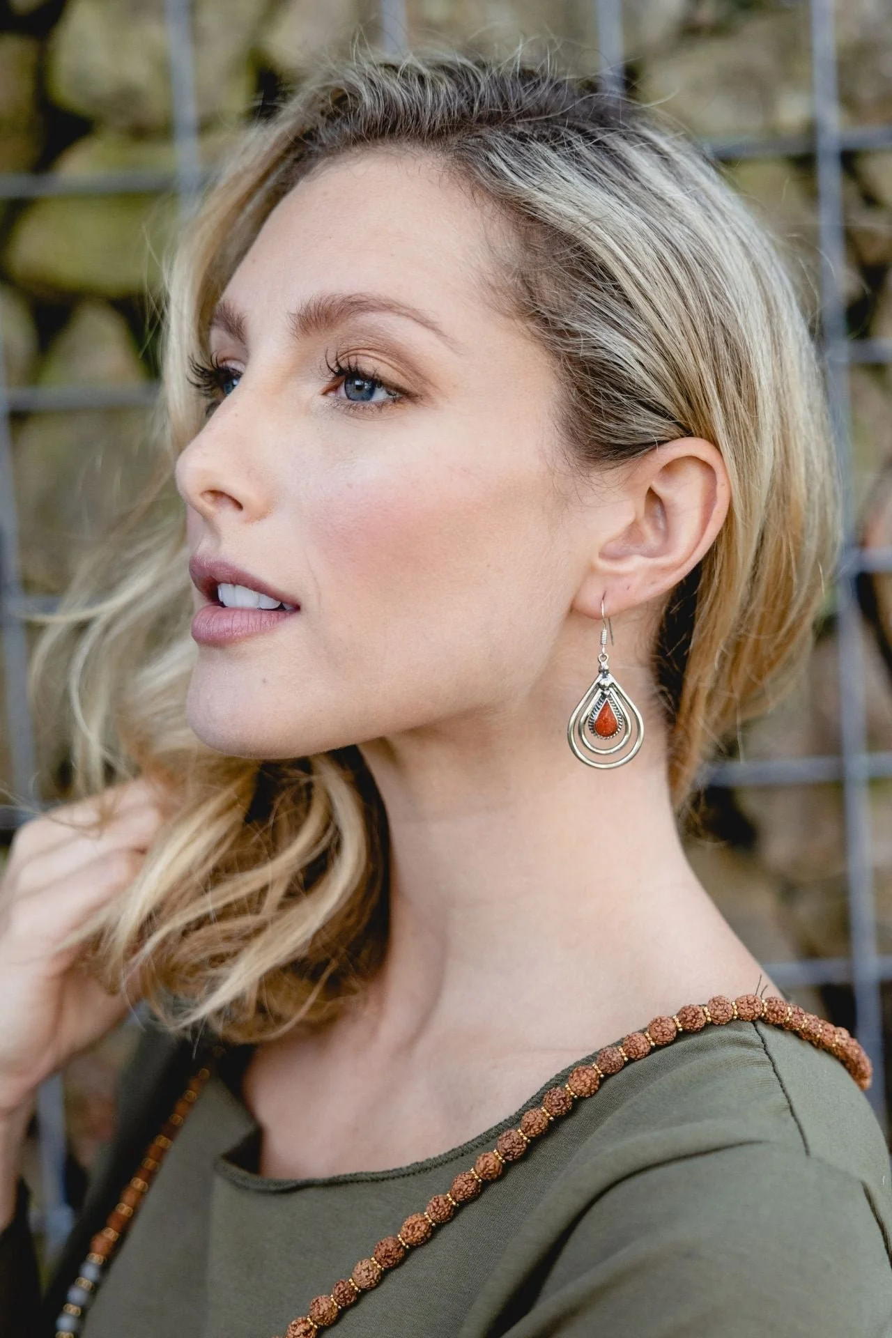 Tibetan Earrings - Jodha - Image 2