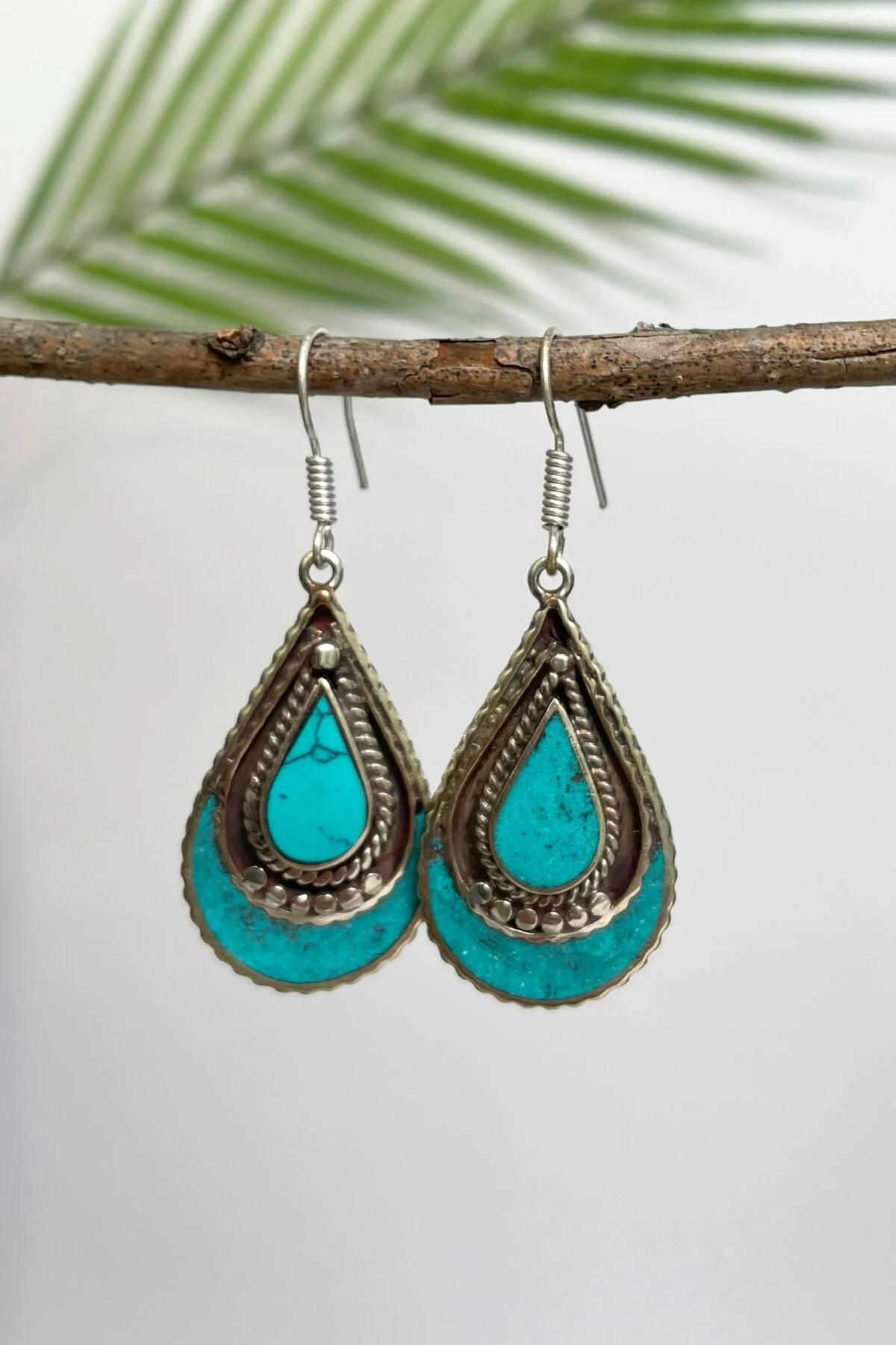 Tibetan Earrings - Padma - Image 2